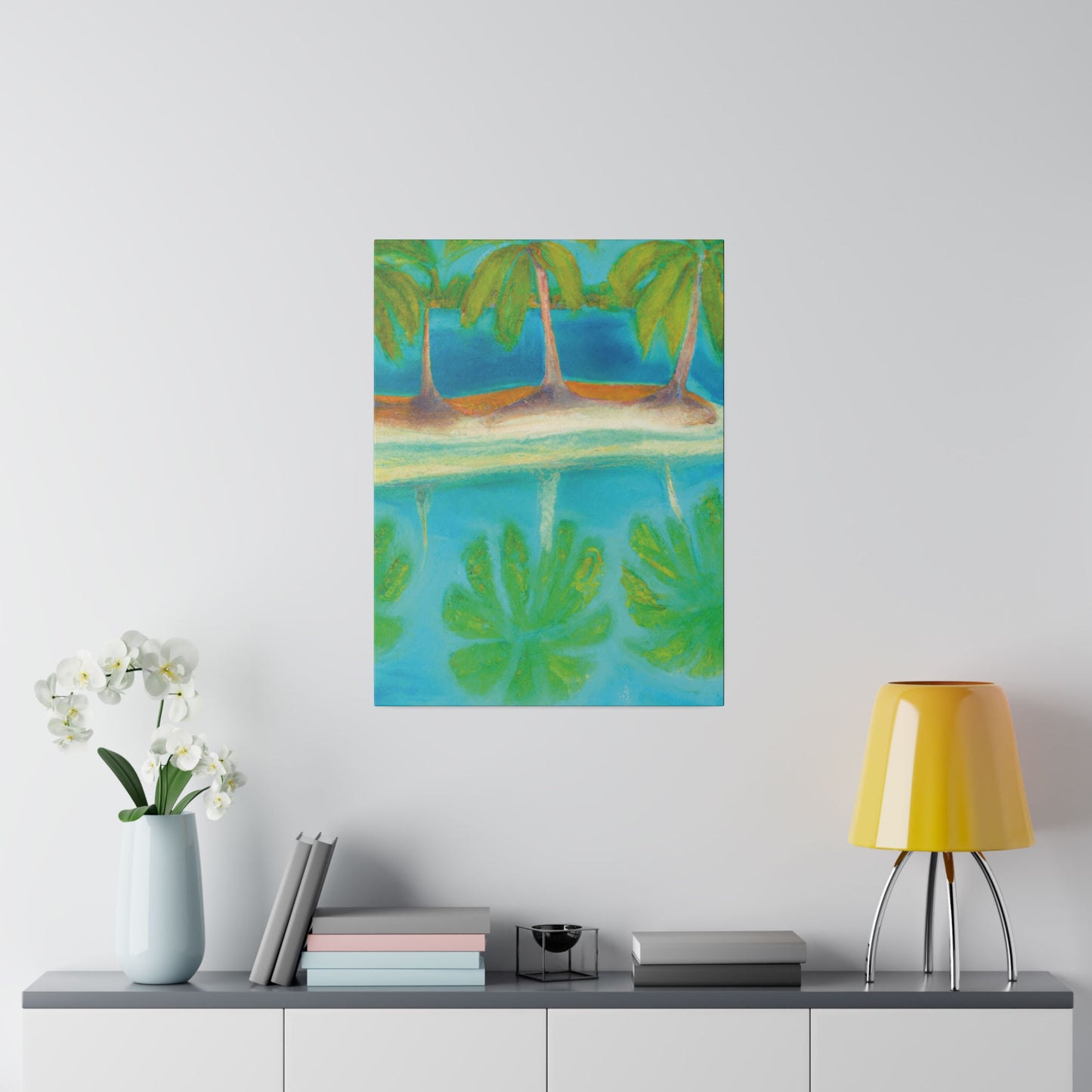 3294K - Bahamas Ocean Painting Print | Bahamas | Ocean | Beach | Poster | Home Decor | Wall Art | Canvas