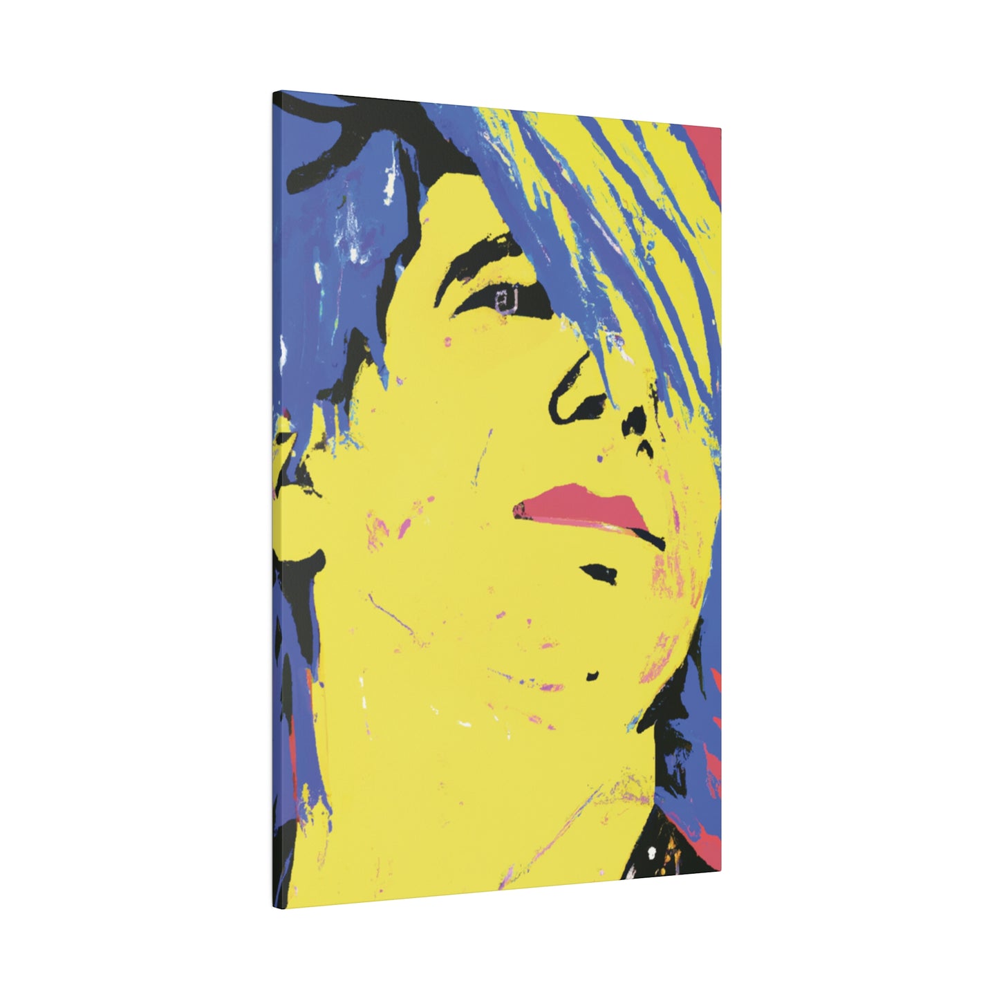 4894A - Rockstar Painting Print | Face | Abstract | Poster | Home Decor | Wall Art | Music Art | Canvas