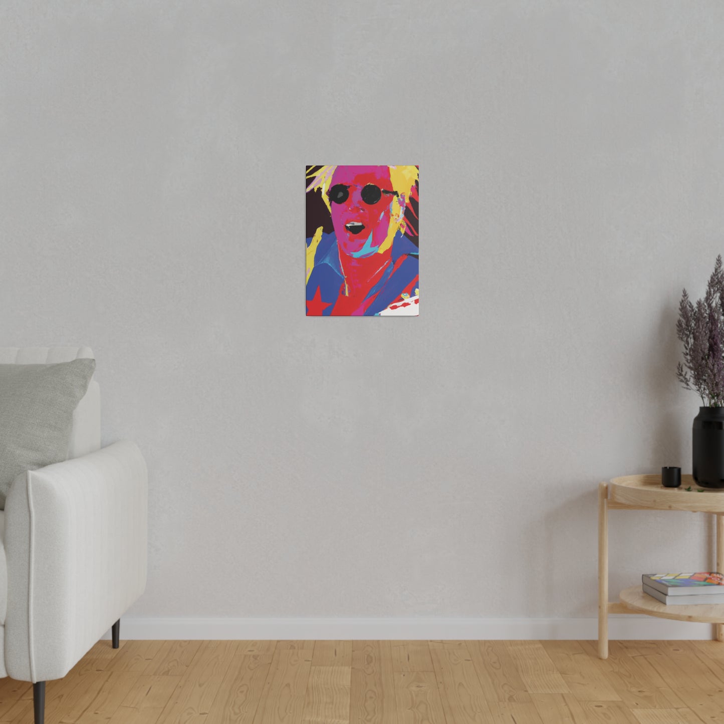 1327M - Rockstar Painting Print | Face | Abstract | Poster | Home Decor | Wall Art | Music Art | Canvas