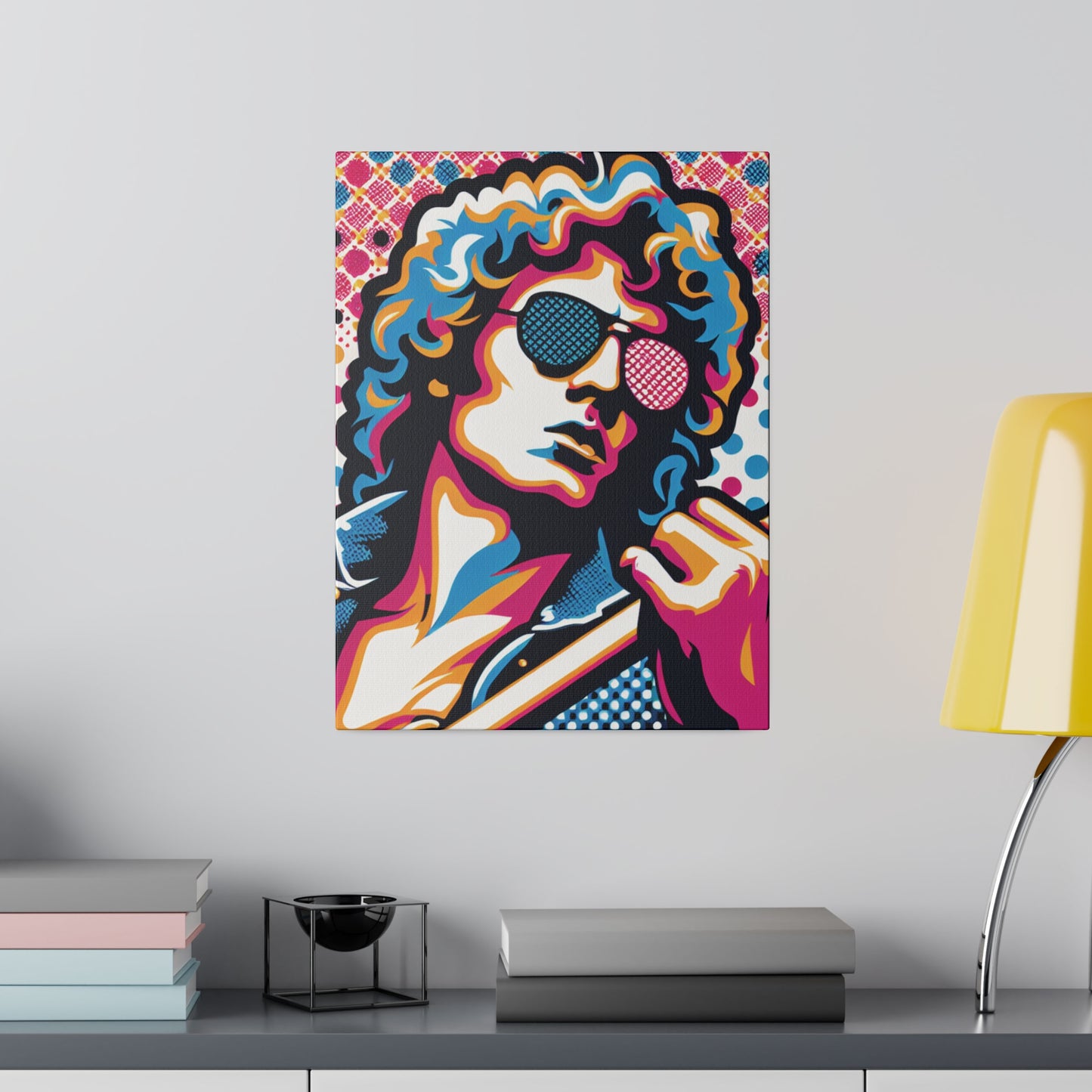 3572X - Rockstar Painting Print | Face | Abstract | Poster | Home Decor | Wall Art | Music Art | Canvas