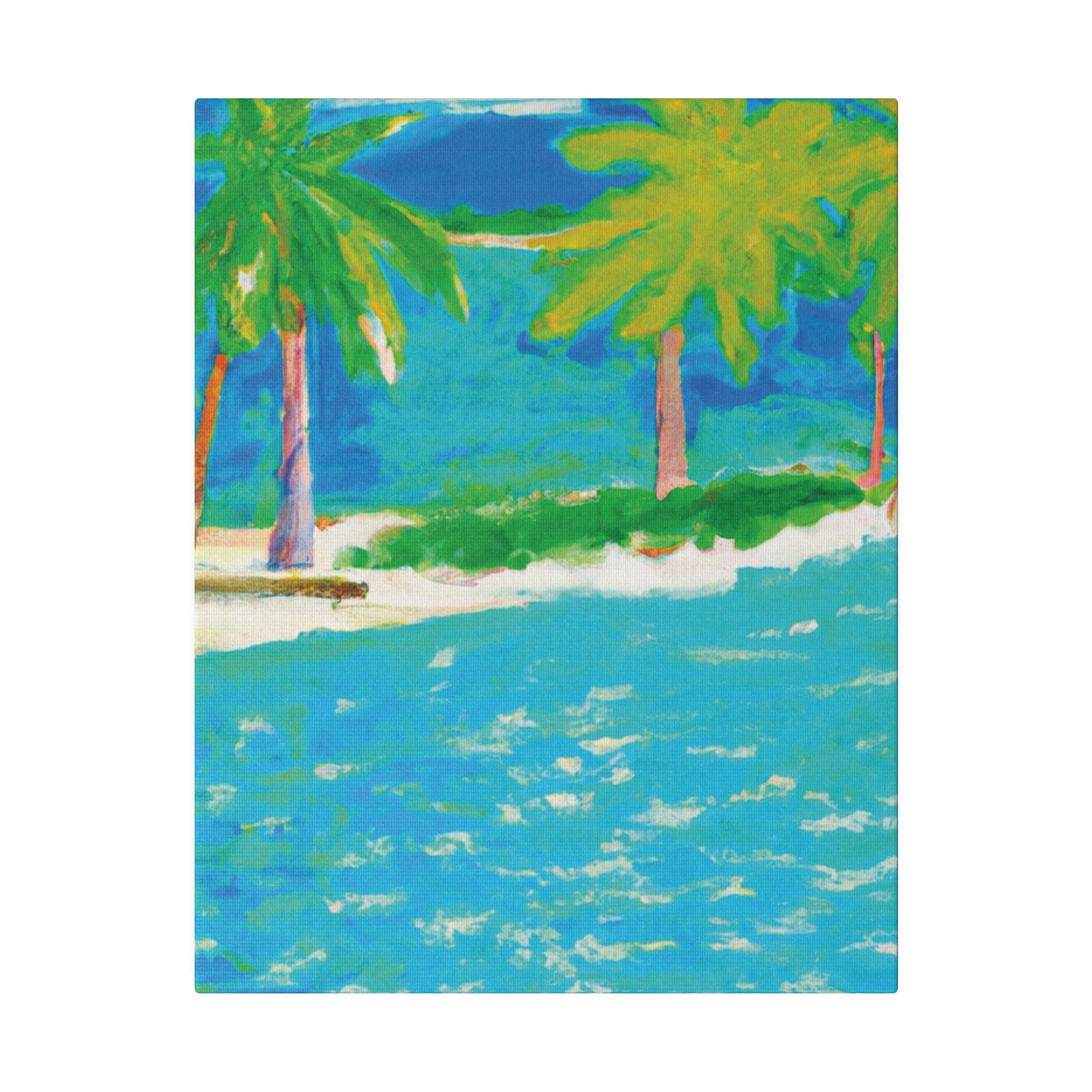 3271K - Bahamas Ocean Painting Print | Bahamas | Ocean | Beach | Poster | Home Decor | Wall Art | Canvas