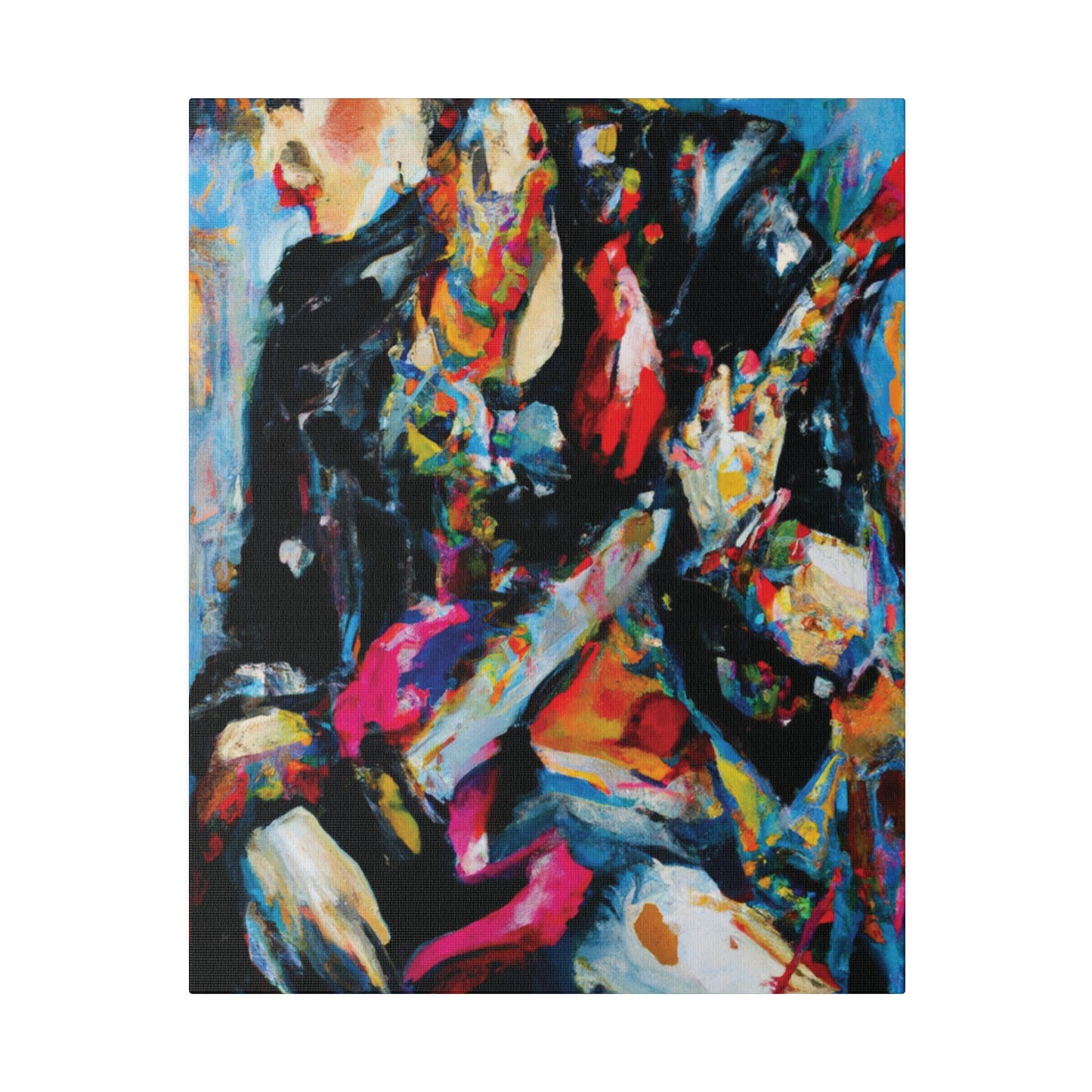 7248A - Rockstar Oil Painting Style Print | Poster | Home Decor | Wall Art | Music Art | Canvas