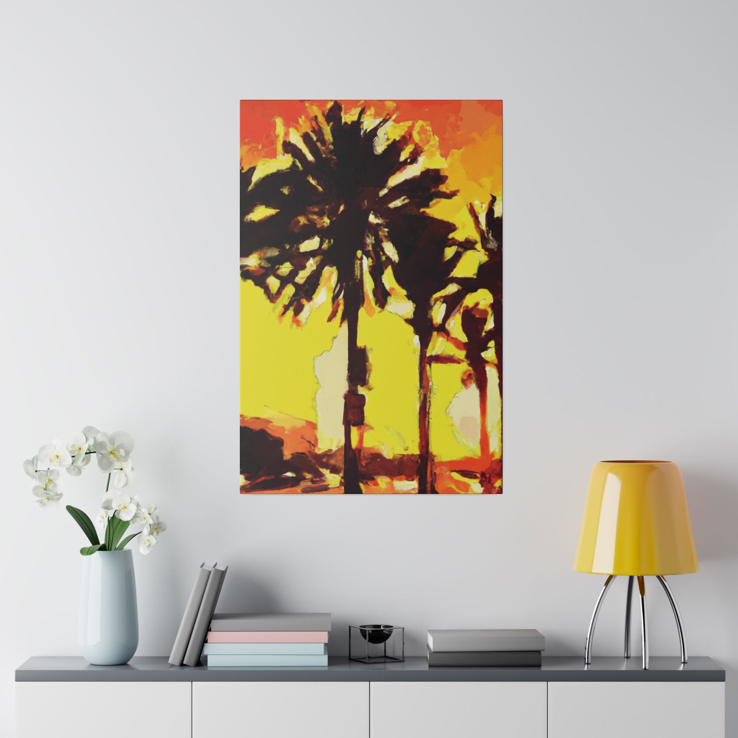 8336Q - Miami Beach Sunset Painting Print | Miami | Beach | Sunset | Poster | Home Decor | Wall Art | Canvas