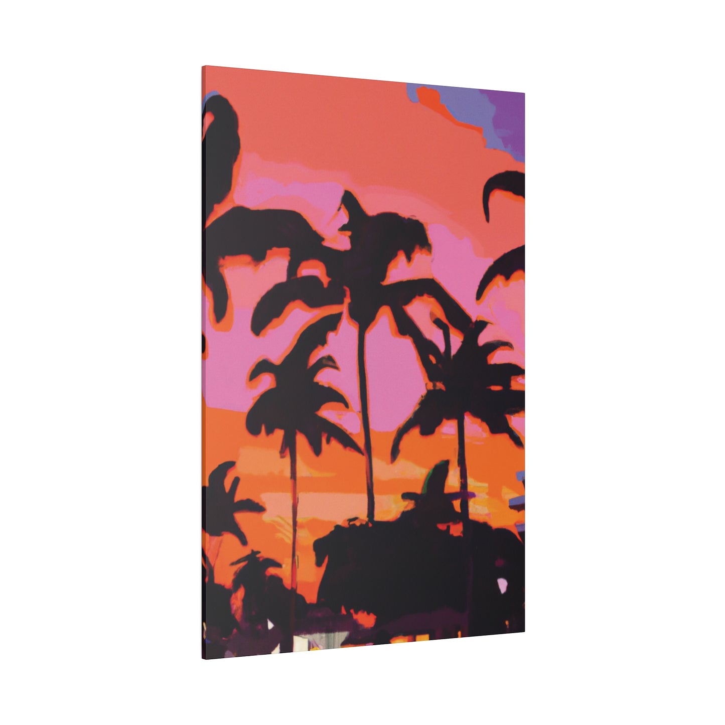 6226X - Miami Beach Sunset Painting Print | Miami | Beach | Sunset | Poster | Home Decor | Wall Art | Canvas