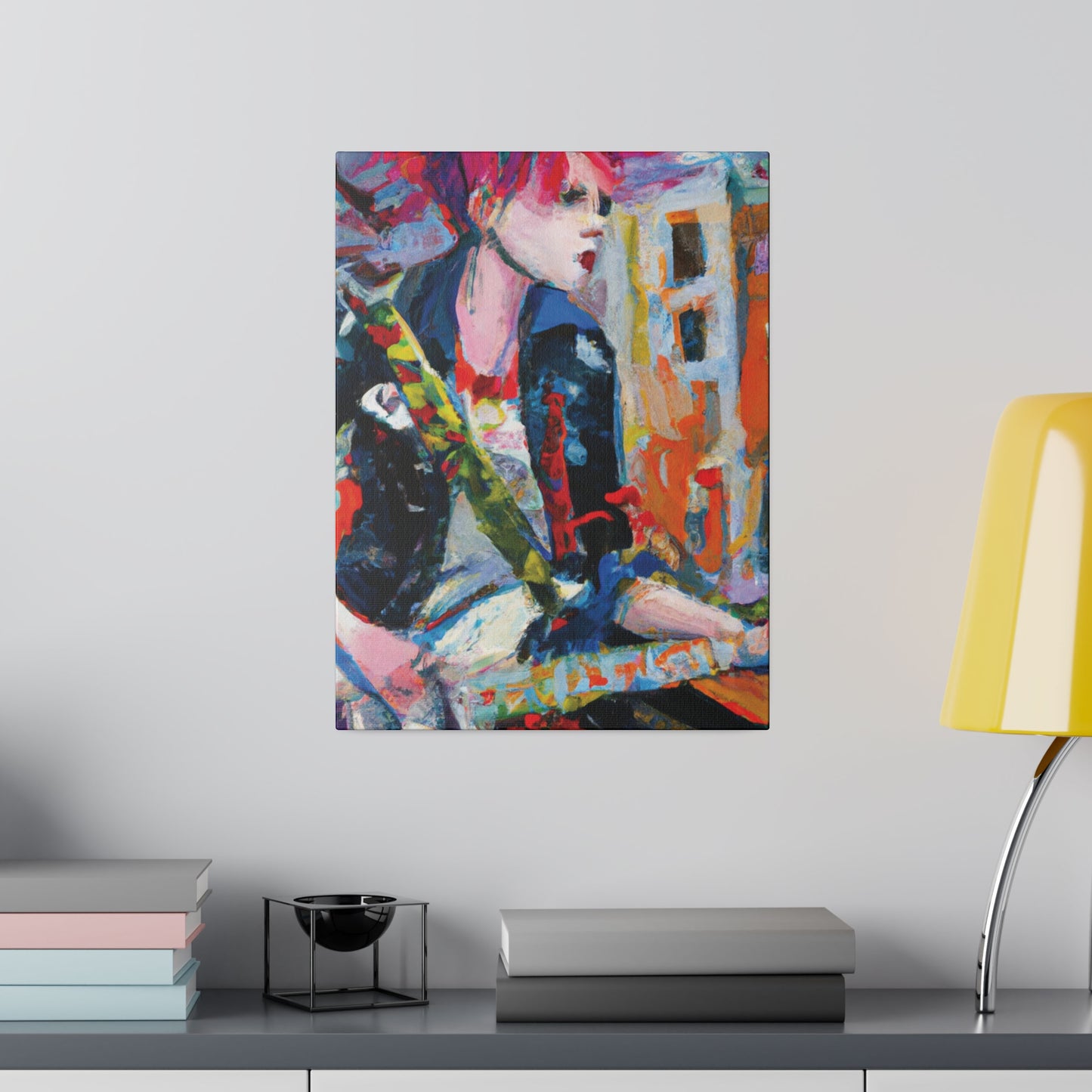 3276D - Rockstar Oil Painting Style Print | Poster | Home Decor | Wall Art | Music Art | Canvas
