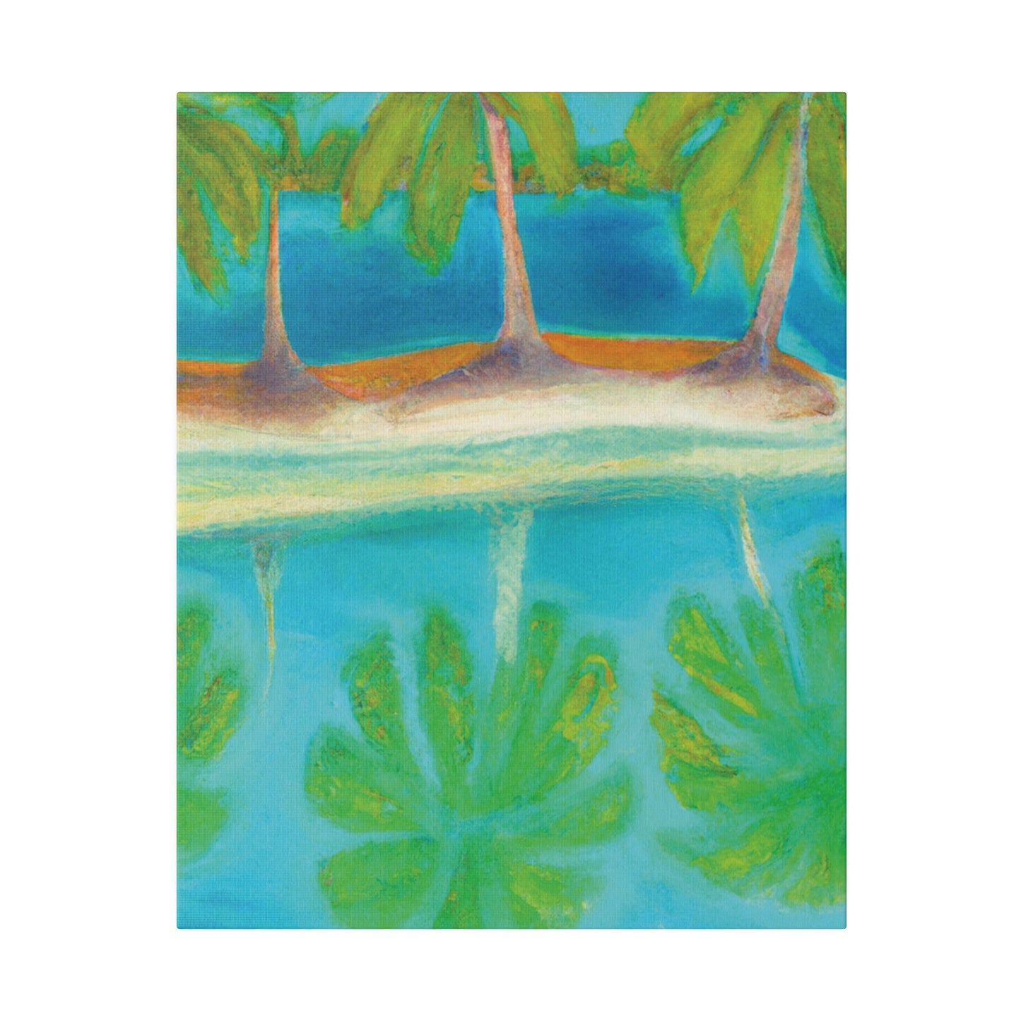 3294K - Bahamas Ocean Painting Print | Bahamas | Ocean | Beach | Poster | Home Decor | Wall Art | Canvas
