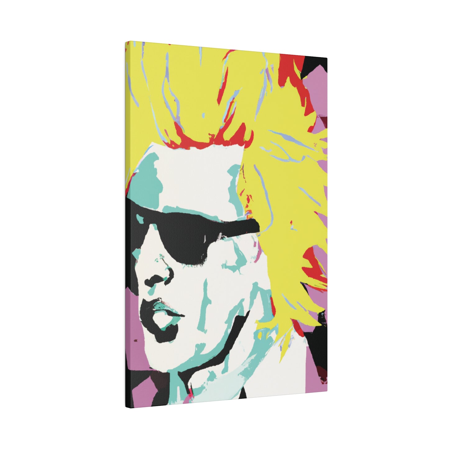 8282G - Rockstar Painting Print | Face | Abstract | Poster | Home Decor | Wall Art | Music Art | Canvas