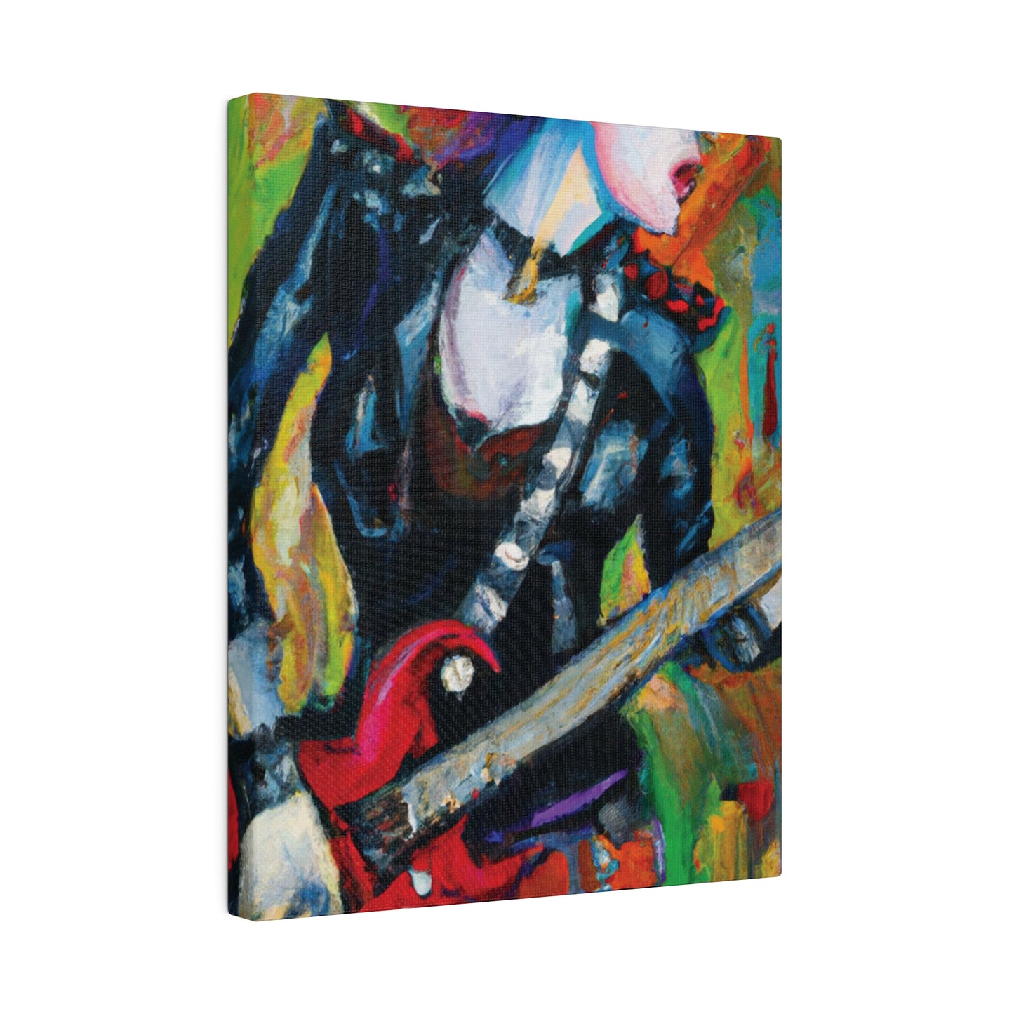 3315A - Rockstar Oil Painting Style Print | Poster | Home Decor | Wall Art | Music Art | Canvas