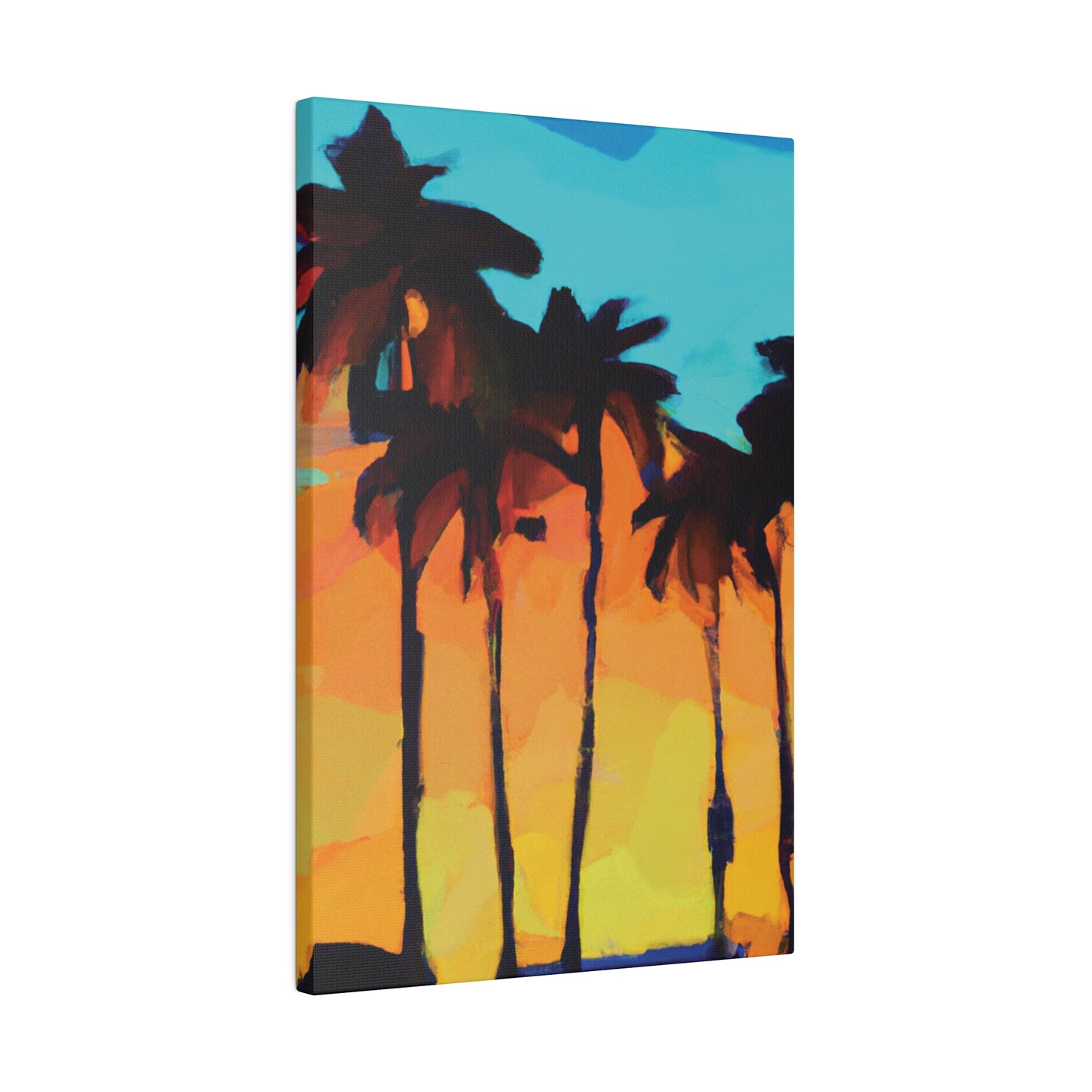 3606O - Miami Beach Sunset Painting Print | Miami | Beach | Sunset | Poster | Home Decor | Wall Art | Canvas