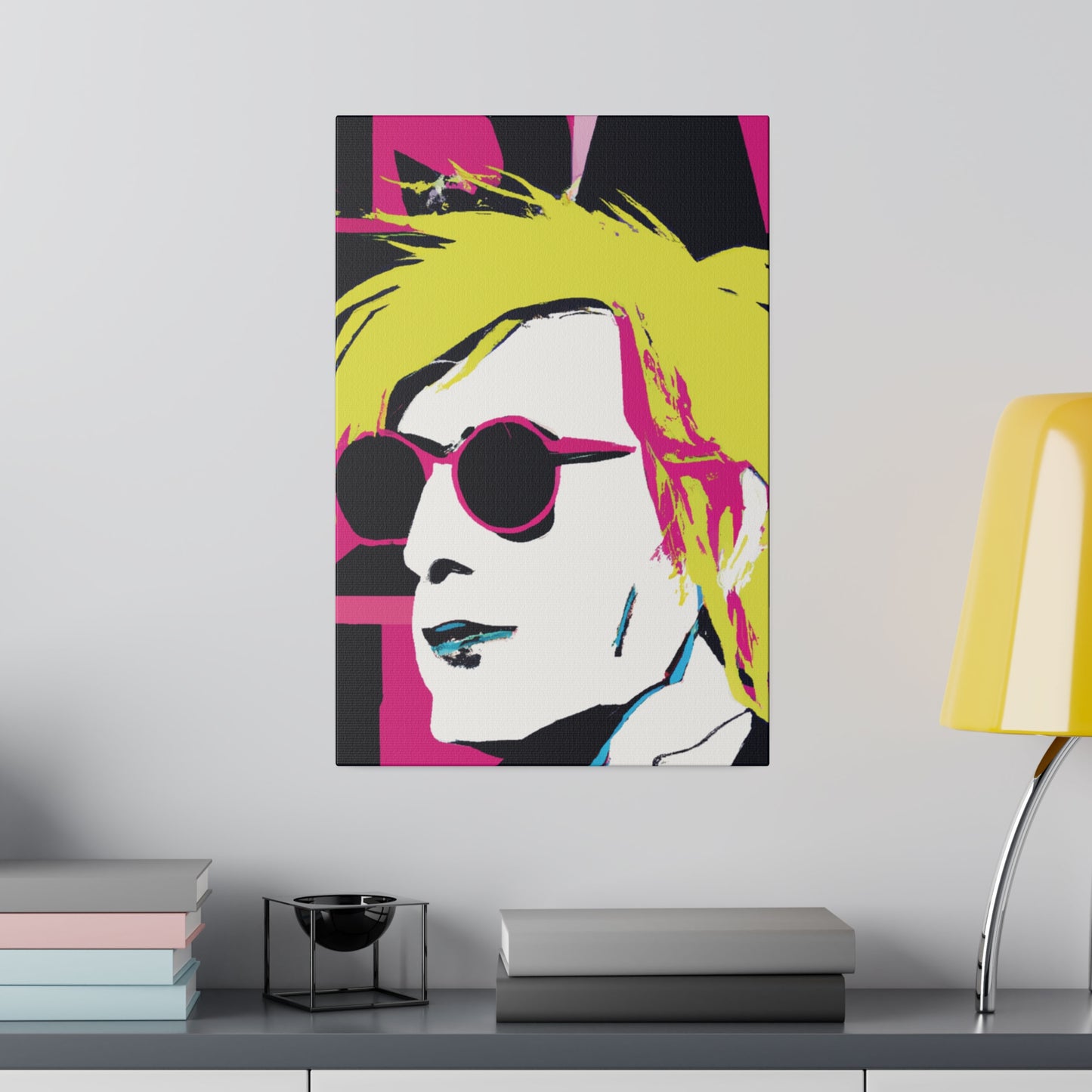 4231W - Rockstar Painting Print | Face | Abstract | Poster | Home Decor | Wall Art | Music Art | Canvas