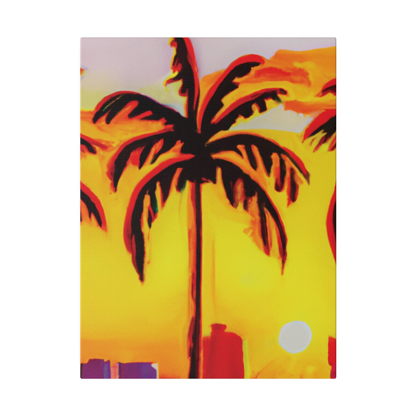 6539T - Miami Beach Sunset Painting Print | Miami | Beach | Sunset | Poster | Home Decor | Wall Art | Canvas