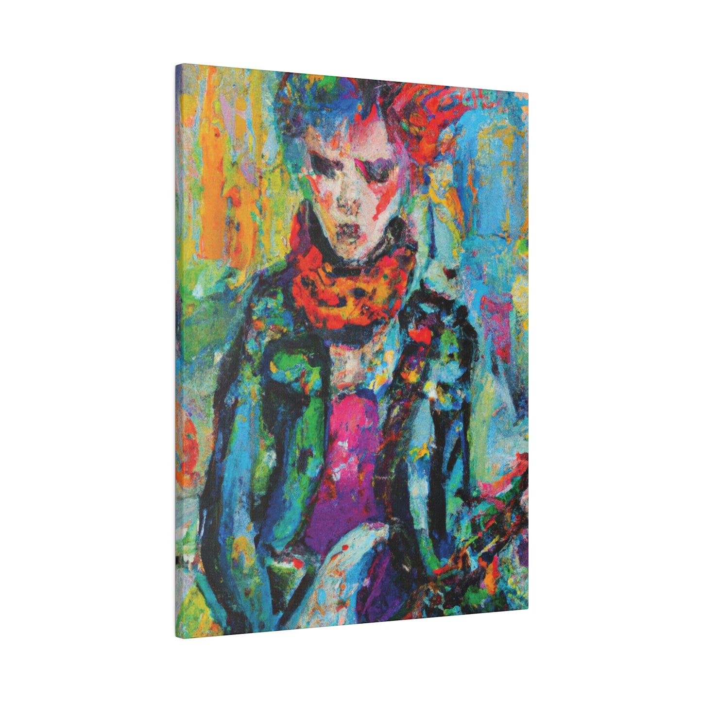 9432X - Rockstar Oil Painting Style Print | Poster | Home Decor | Wall Art | Music Art | Canvas