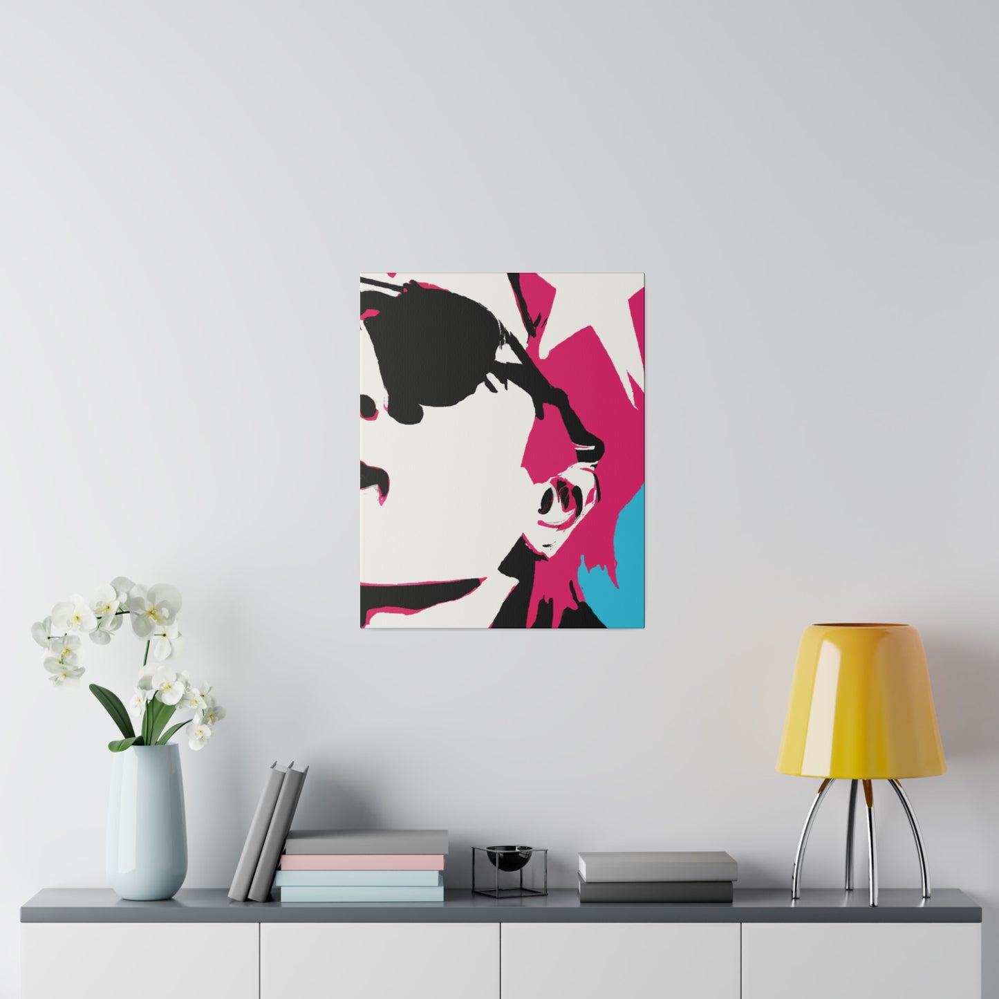 8761X - Rockstar Painting Print | Face | Abstract | Poster | Home Decor | Wall Art | Music Art | Canvas