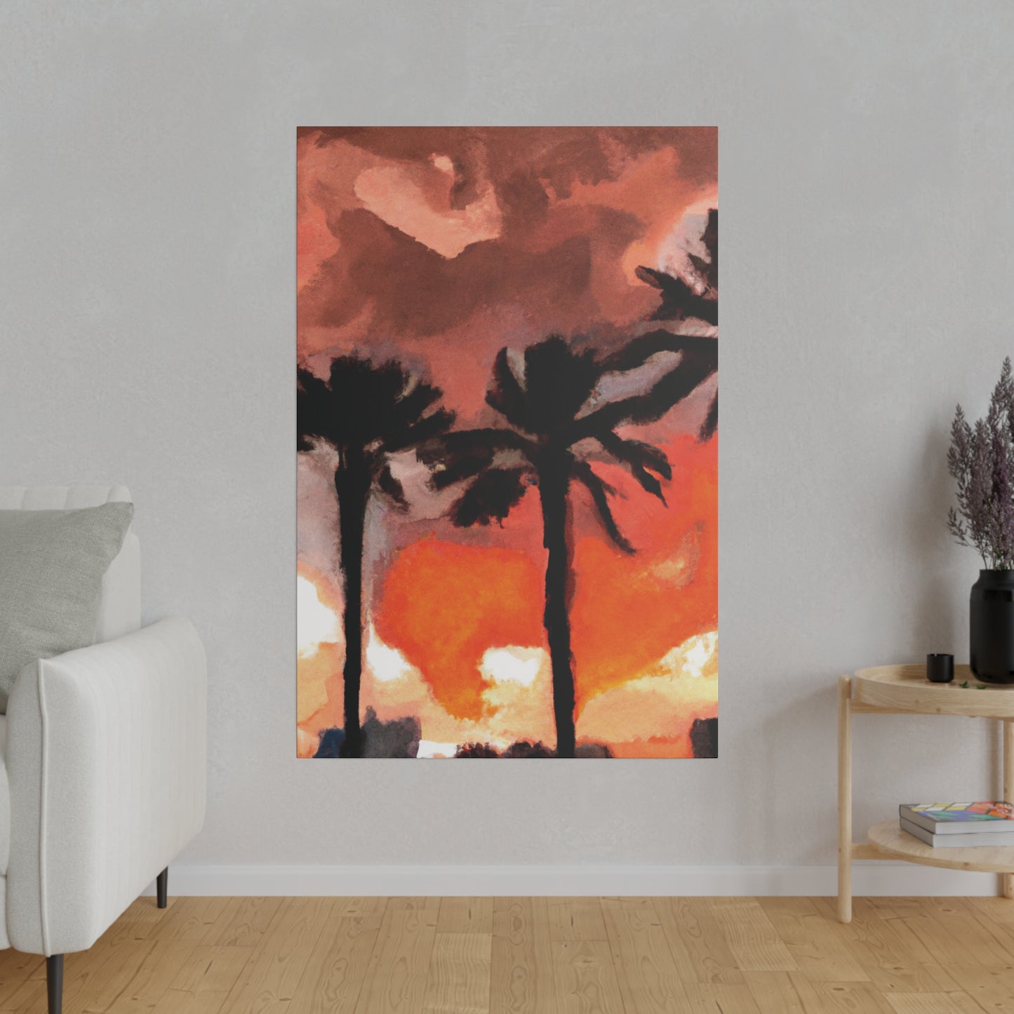 9073X - Miami Beach Sunset Painting Print | Miami | Beach | Sunset | Poster | Home Decor | Wall Art | Canvas