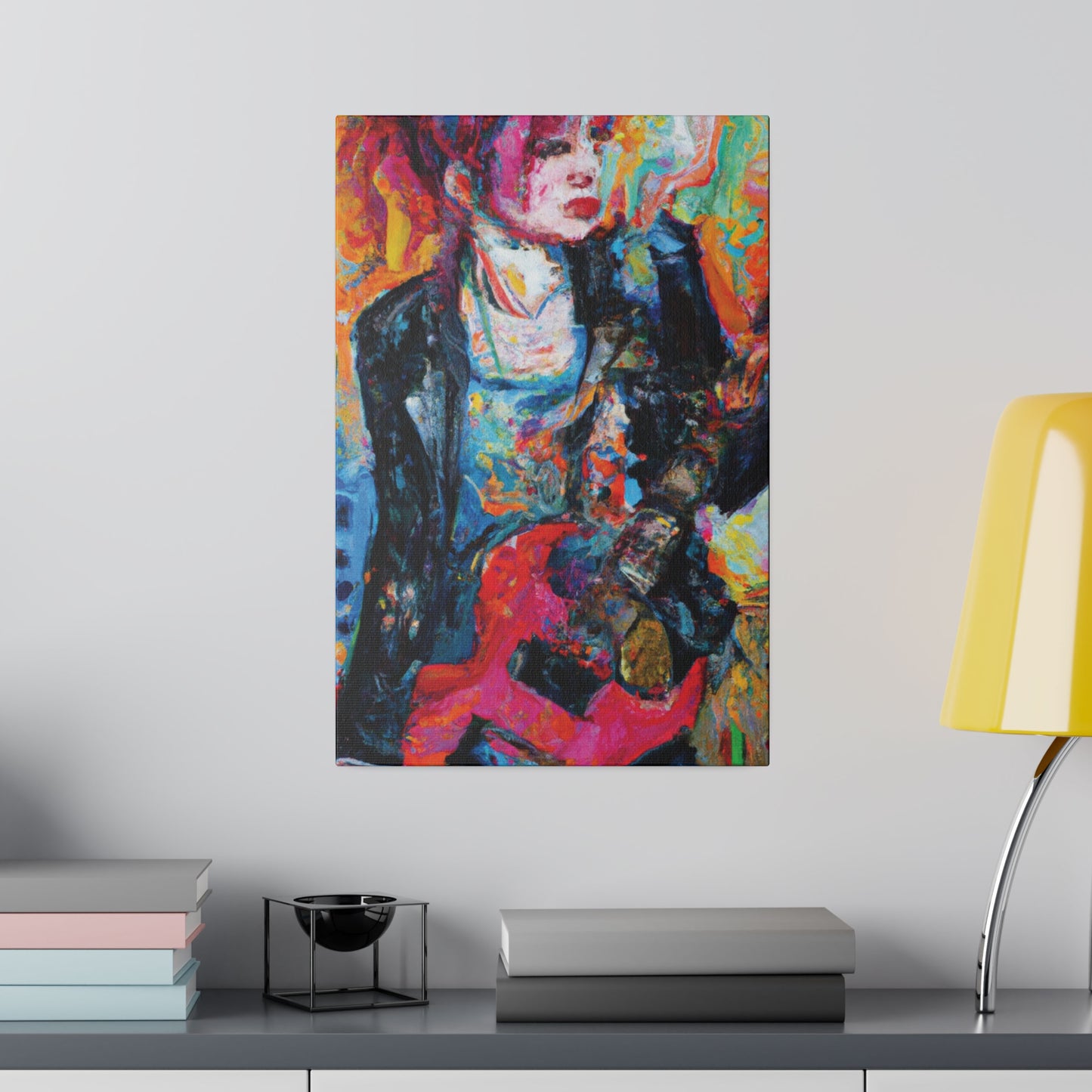 6278X - Rockstar Oil Painting Style Print | Poster | Home Decor | Wall Art | Music Art | Canvas