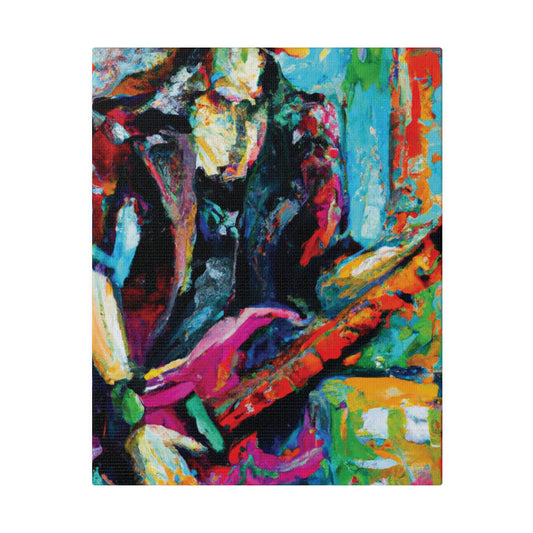 5003E - Rockstar Oil Painting Style Print | Poster | Home Decor | Wall Art | Music Art | Canvas