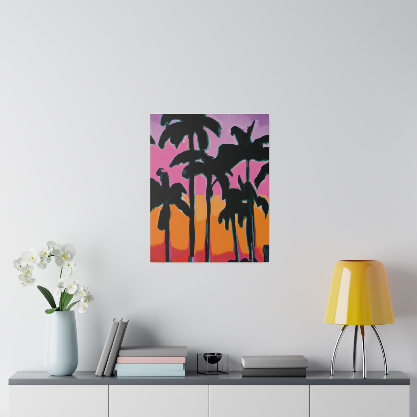 5108P - Miami Beach Sunset Painting Print | Miami | Beach | Sunset | Poster | Home Decor | Wall Art | Canvas