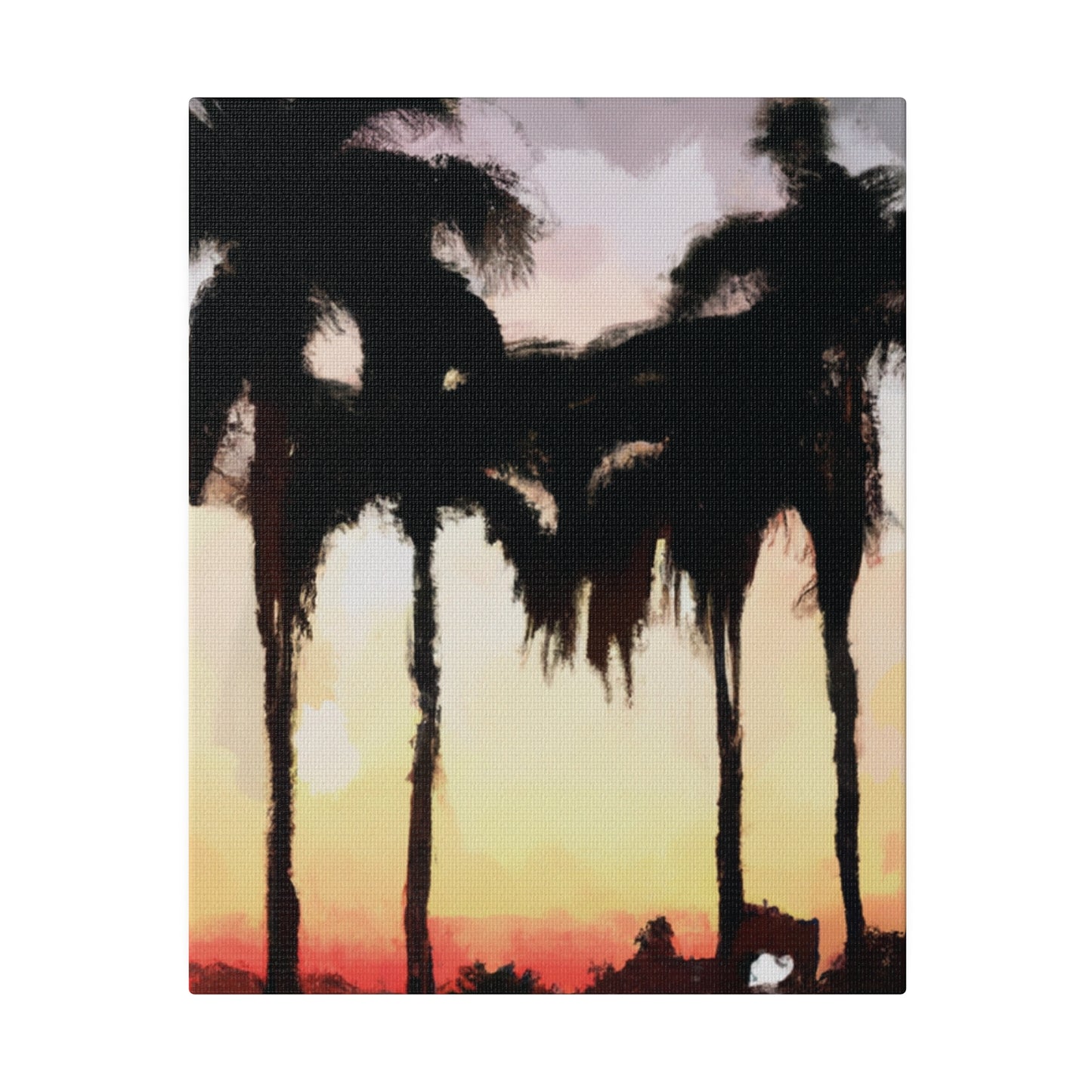 4763J - Miami Beach Sunset Painting Print | Miami | Beach | Sunset | Poster | Home Decor | Wall Art | Canvas