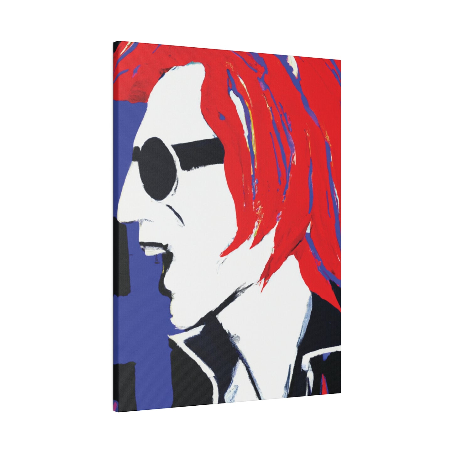 8372Z - Rockstar Painting Print | Face | Abstract | Poster | Home Decor | Wall Art | Music Art | Canvas