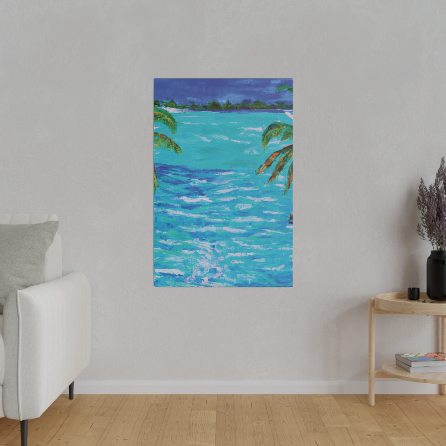 5802L - Bahamas Ocean Painting Print | Bahamas | Ocean | Beach | Poster | Home Decor | Wall Art | Canvas