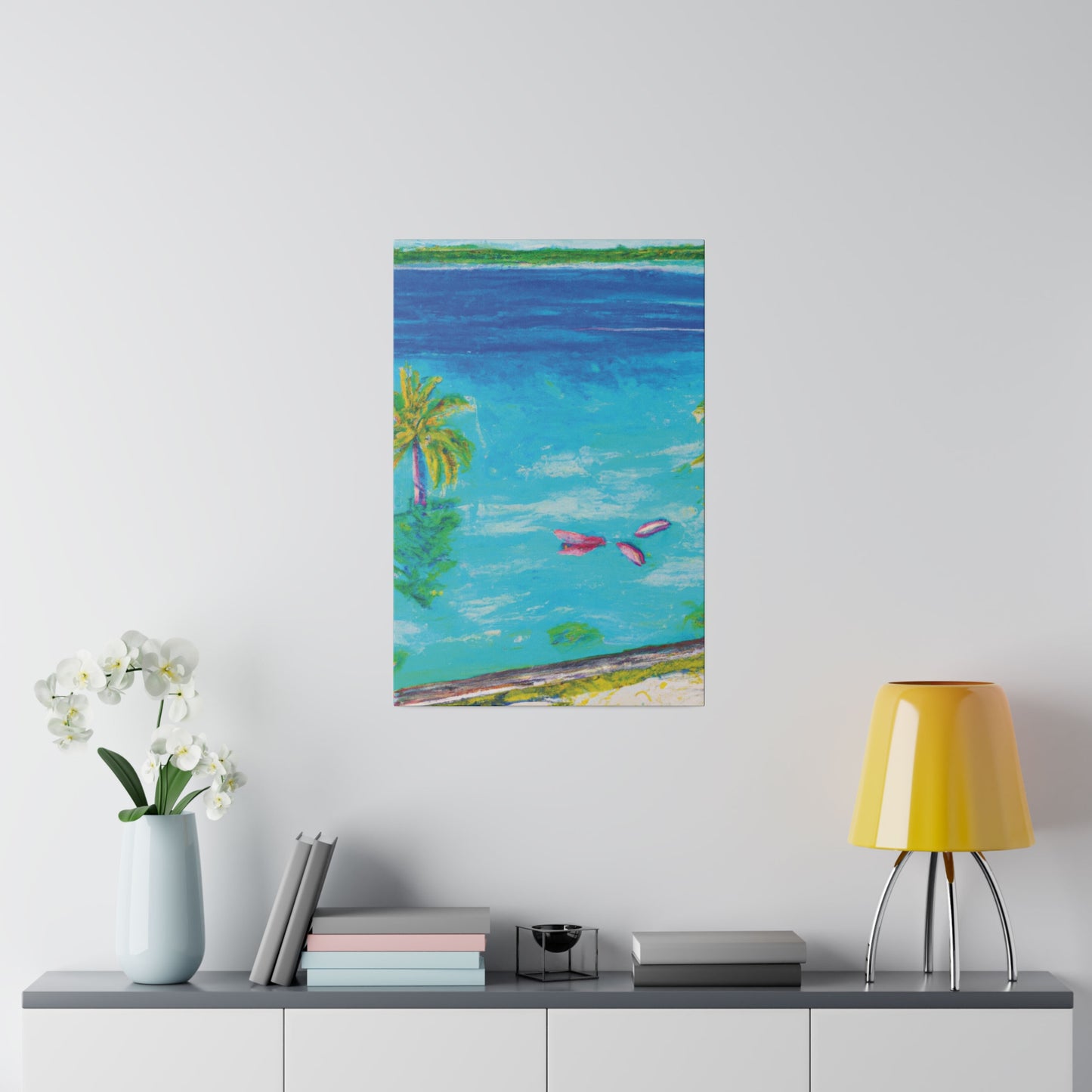 9387Q - Bahamas Ocean Painting Print | Bahamas | Ocean | Beach | Poster | Home Decor | Wall Art | Canvas