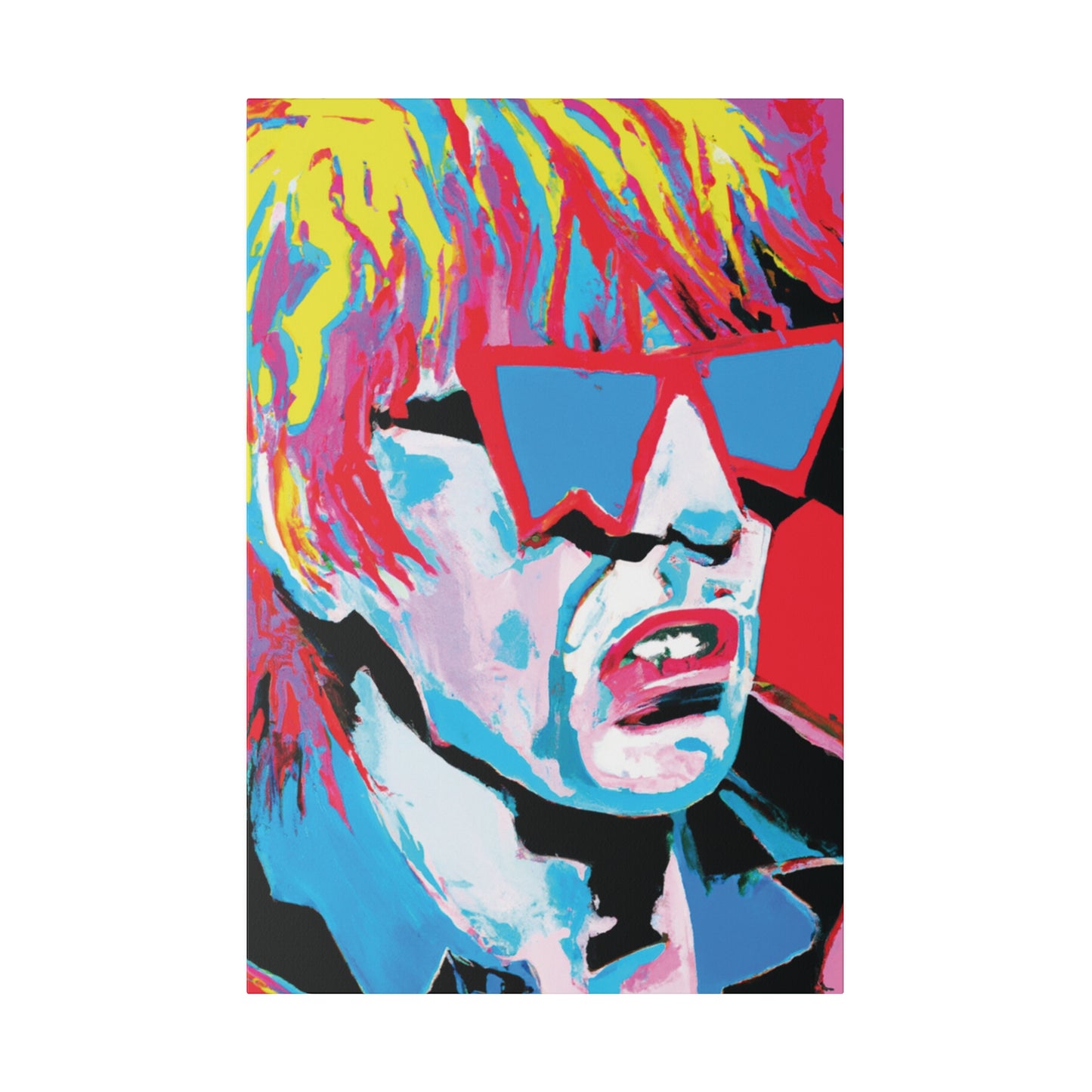 8517X - Rockstar Painting Print | Face | Abstract | Poster | Home Decor | Wall Art | Music Art | Canvas