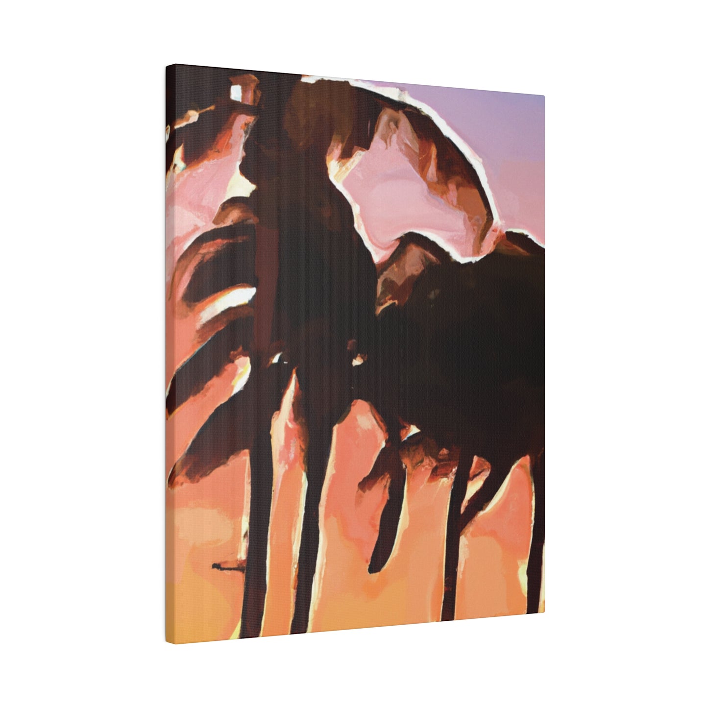 7373S - Miami Beach Sunset Painting Print | Miami | Beach | Sunset | Poster | Home Decor | Wall Art | Canvas