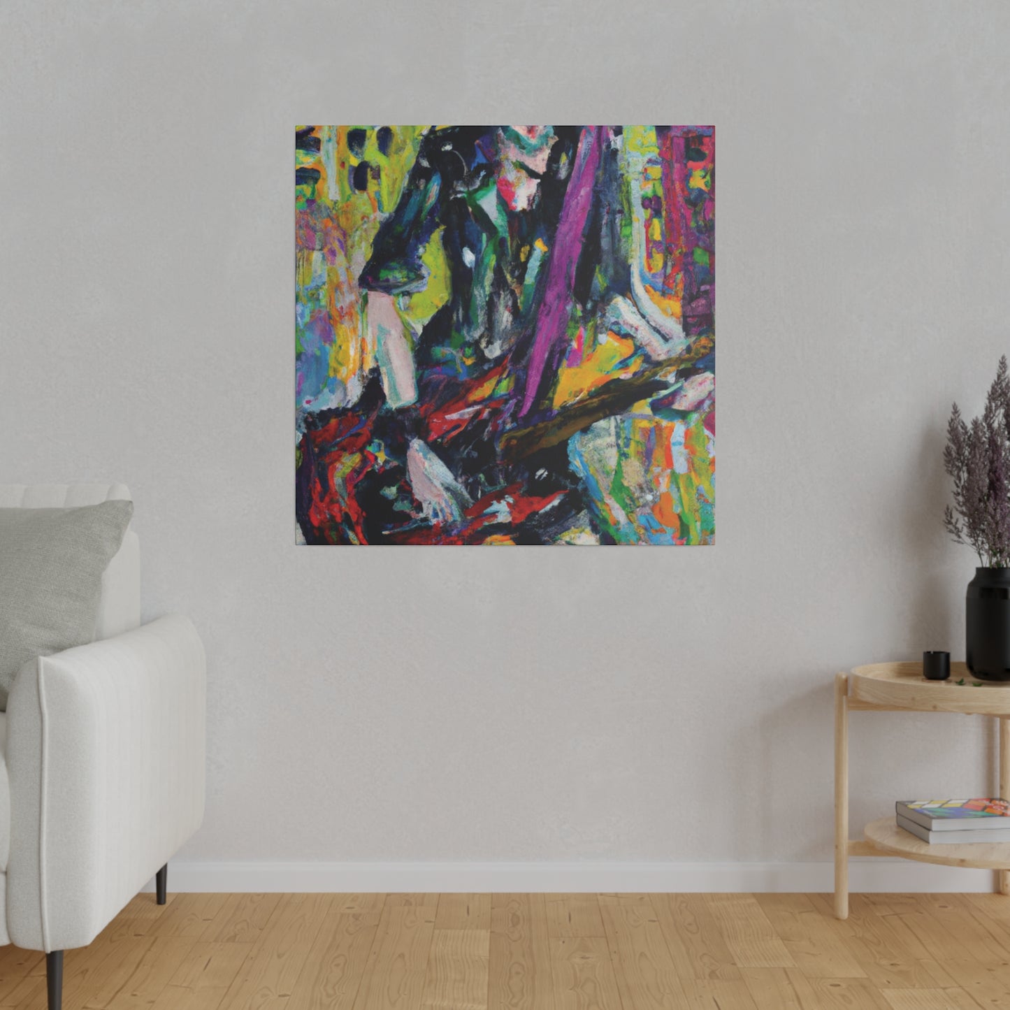 5521G - Rockstar Oil Painting Style Print | Poster | Home Decor | Wall Art | Music Art | Canvas
