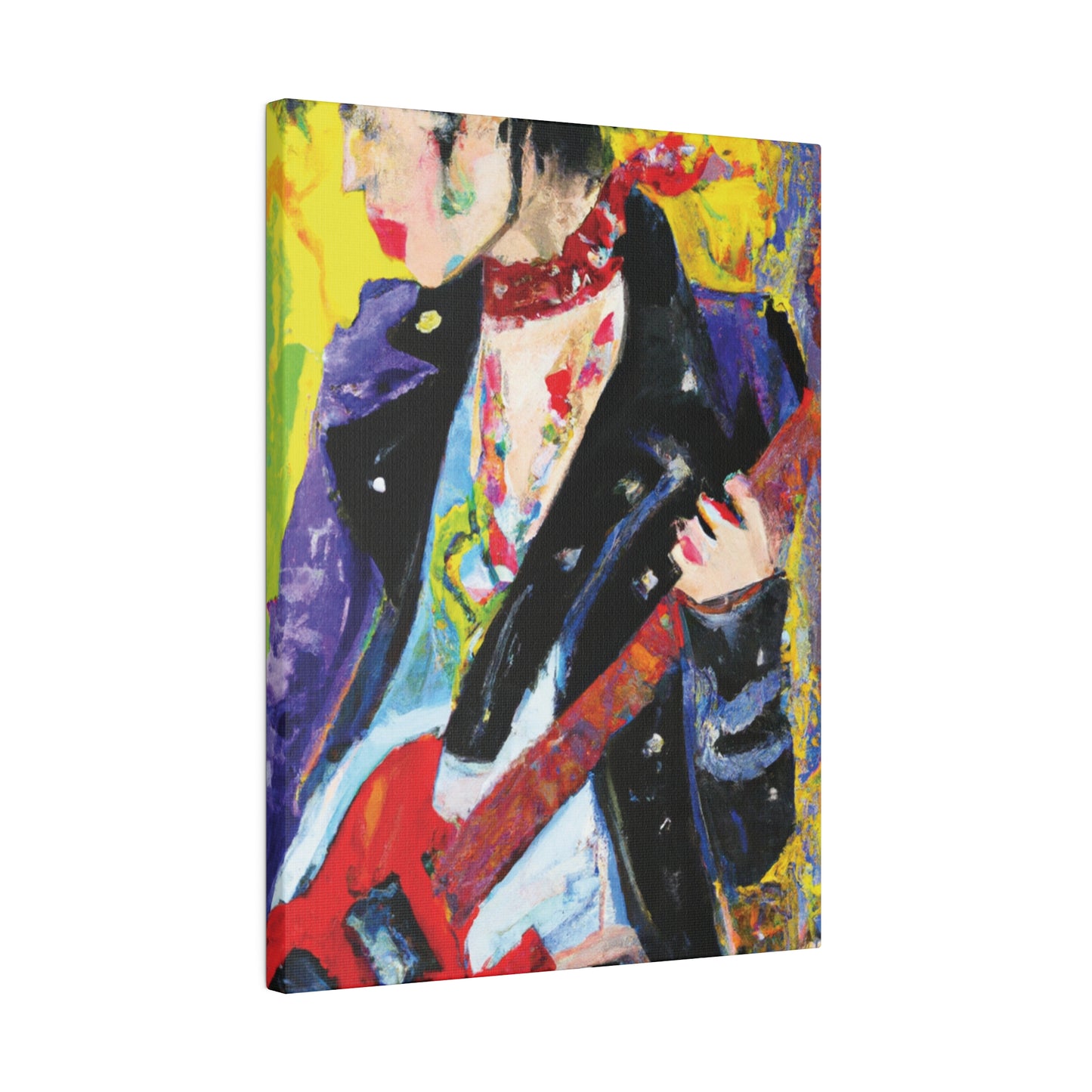 4600X - Rockstar Oil Painting Style Print | Poster | Home Decor | Wall Art | Music Art | Canvas