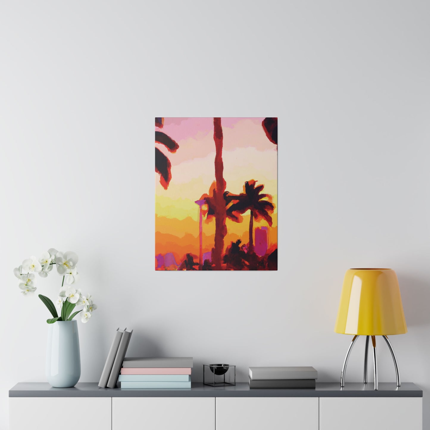 7016Q - Miami Beach Sunset Painting Print | Miami | Beach | Sunset | Poster | Home Decor | Wall Art | Canvas