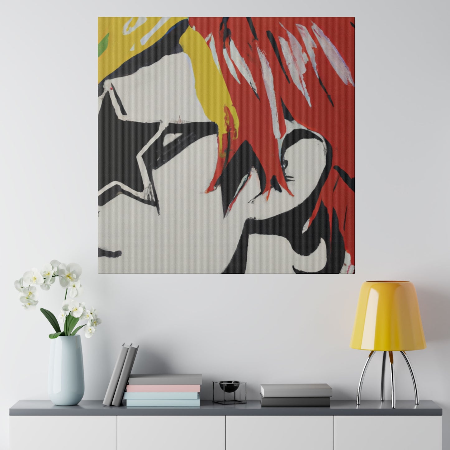 2697V - Rockstar Painting Print | Face | Abstract | Poster | Home Decor | Wall Art | Music Art | Canvas