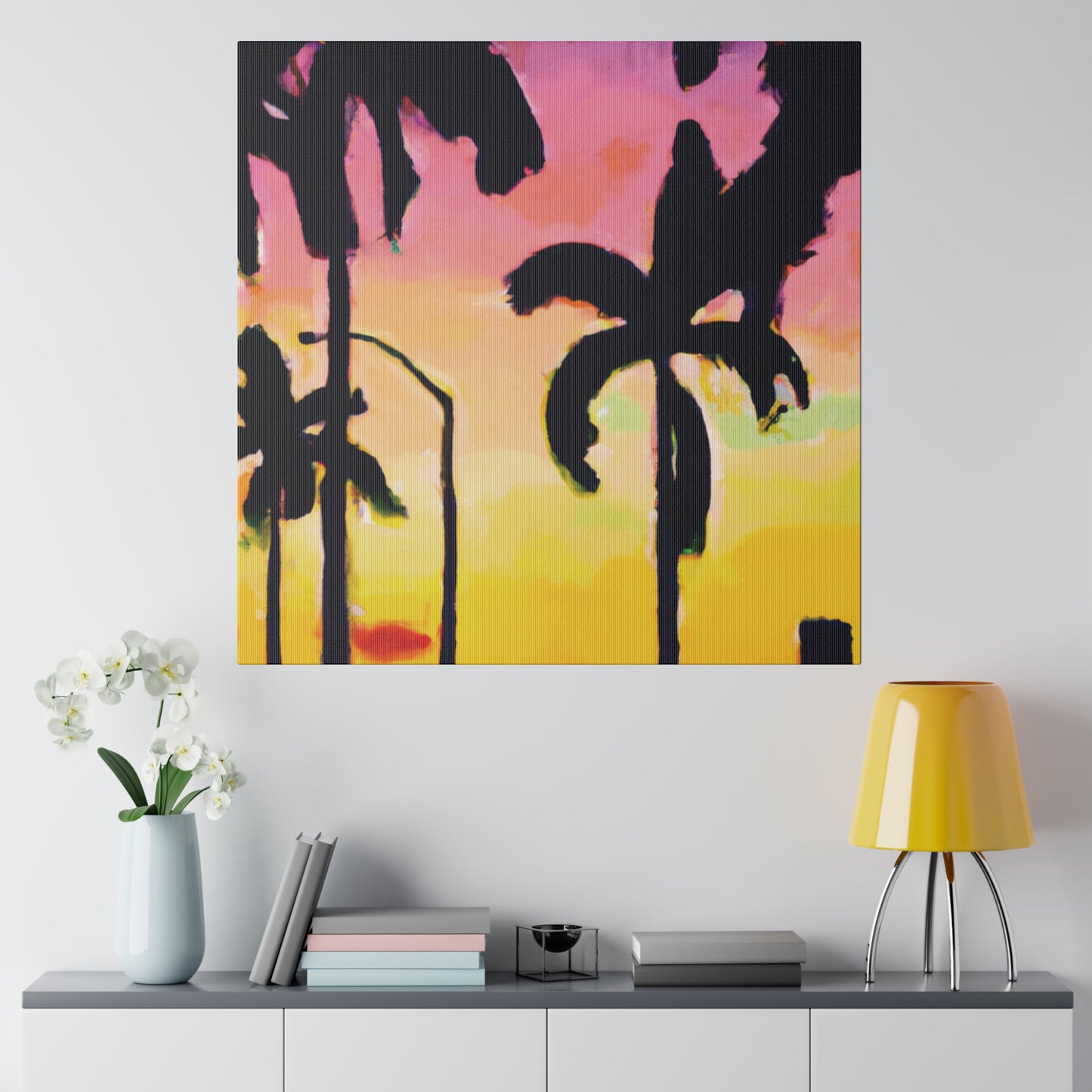 1792J - Miami Beach Sunset Painting Print | Miami | Beach | Sunset | Poster | Home Decor | Wall Art | Canvas