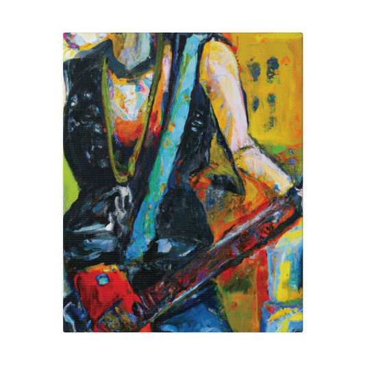 4336U - Rockstar Oil Painting Style Print | Poster | Home Decor | Wall Art | Music Art | Canvas