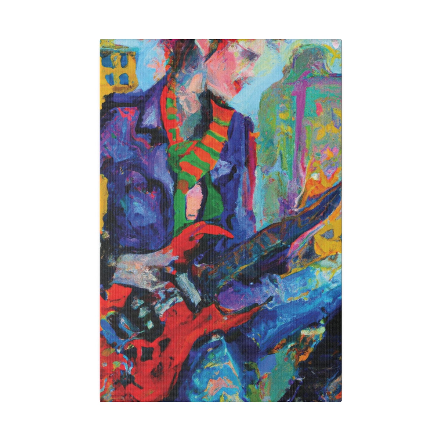 5227E - Rockstar Oil Painting Style Print | Poster | Home Decor | Wall Art | Music Art | Canvas