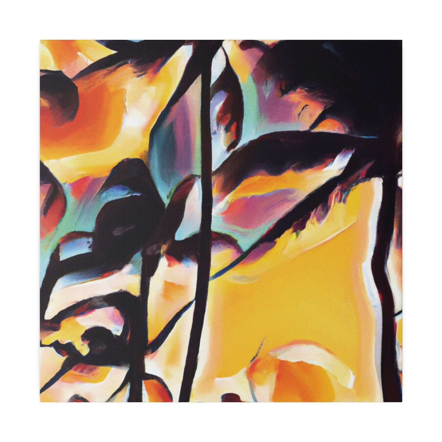 7343H - Miami Beach Sunset Painting Print | Miami | Beach | Sunset | Poster | Home Decor | Wall Art | Canvas