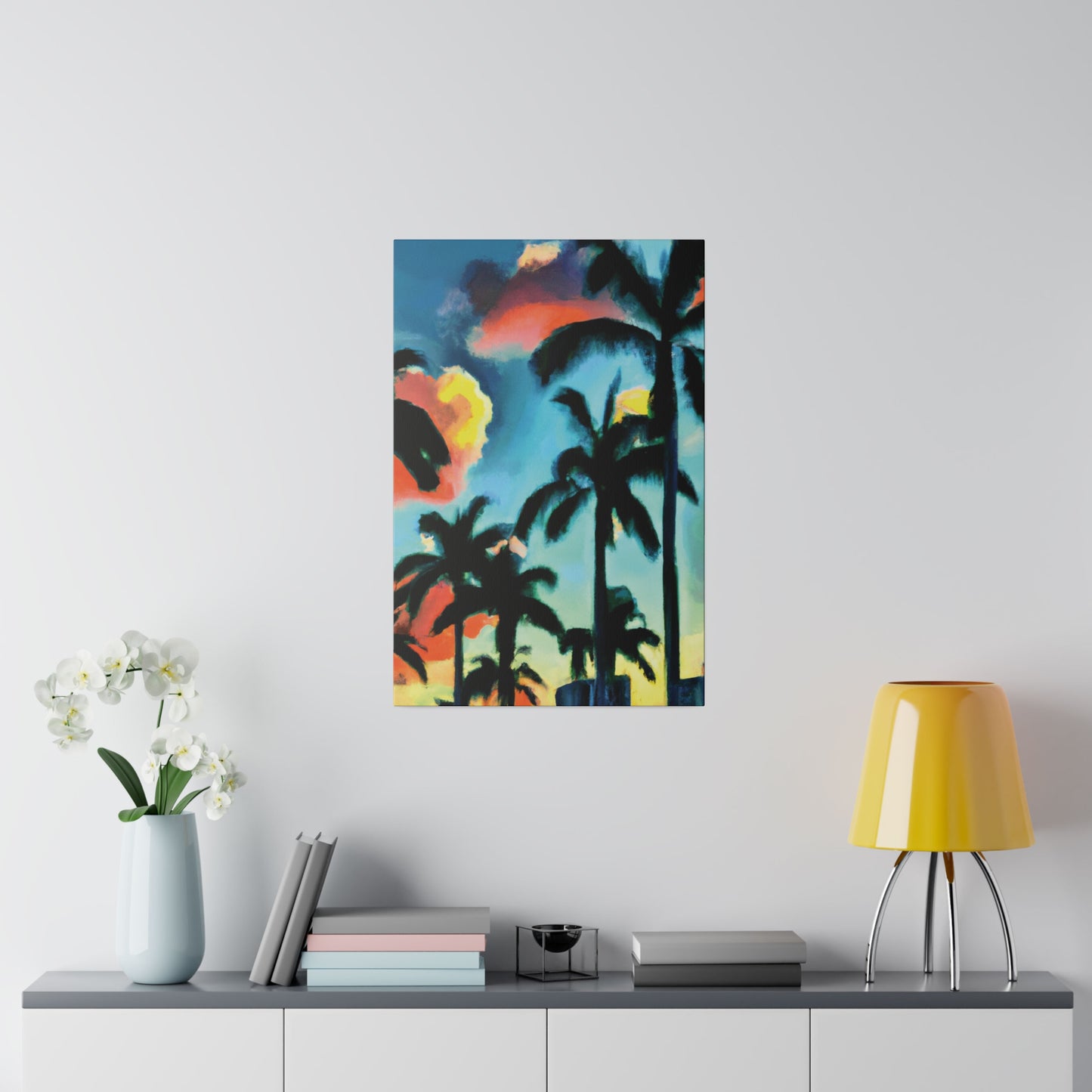 8724W - Miami Beach Sunset Painting Print | Miami | Beach | Sunset | Poster | Home Decor | Wall Art | Canvas