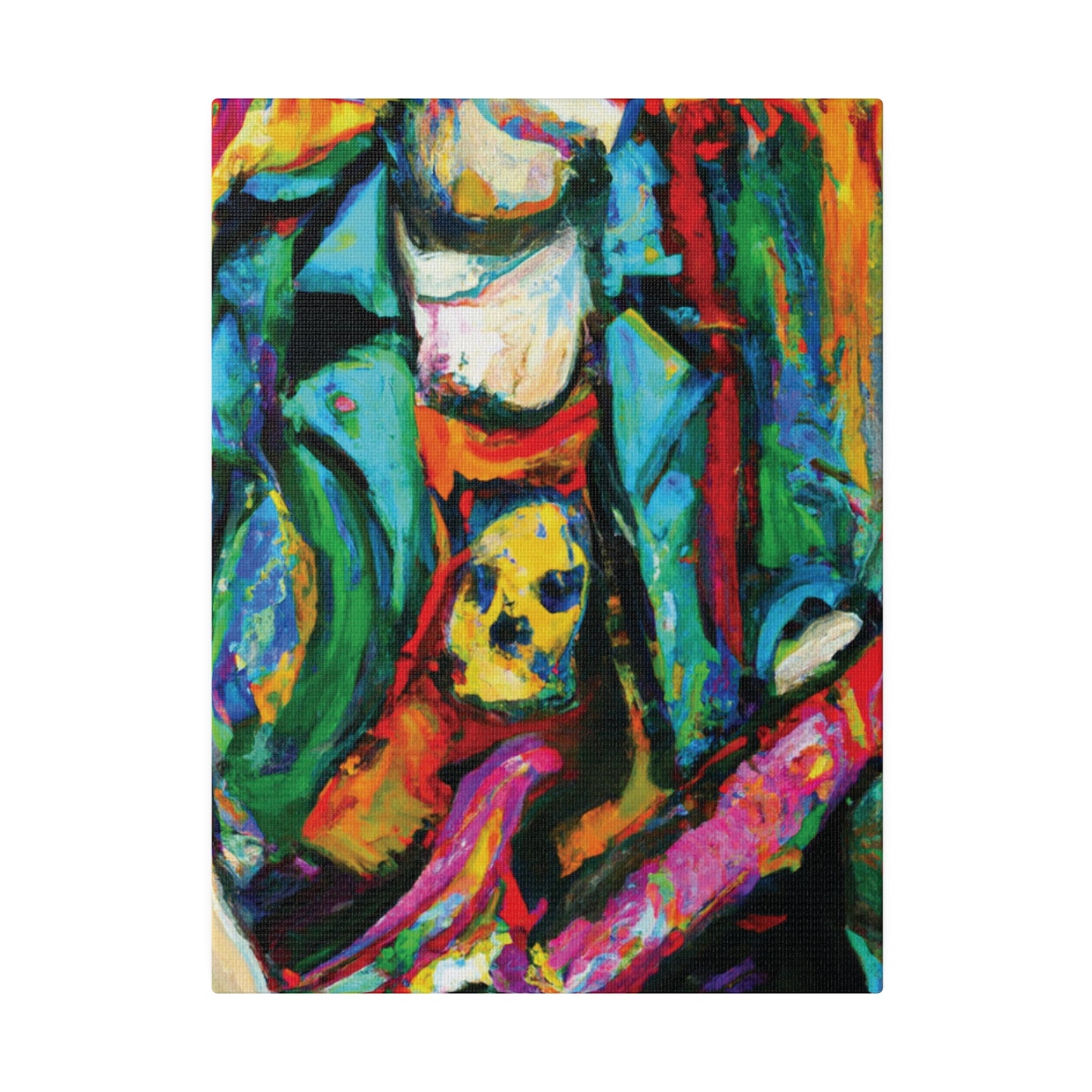 3118K - Rockstar Oil Painting Style Print | Poster | Home Decor | Wall Art | Music Art | Canvas