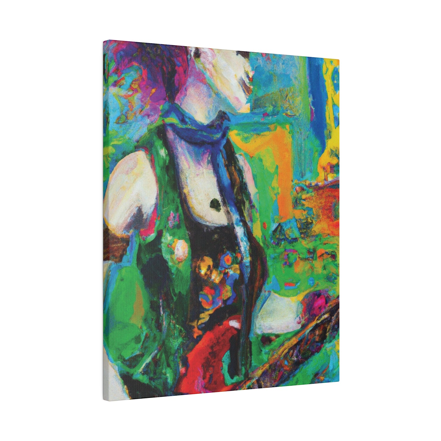 3467C - Rockstar Oil Painting Style Print | Poster | Home Decor | Wall Art | Music Art | Canvas