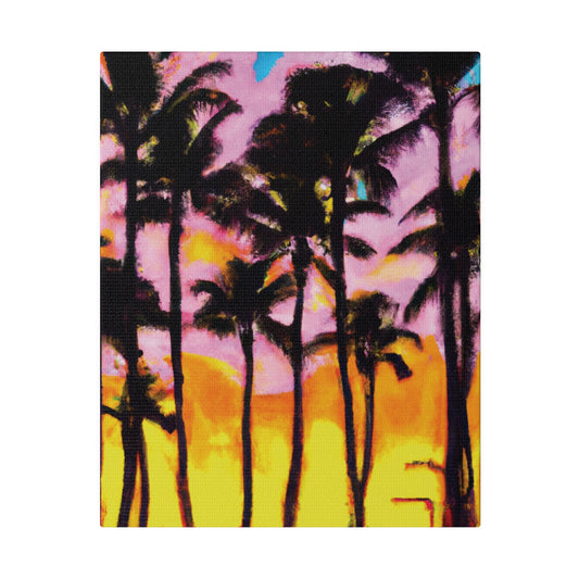 6202Q - Miami Beach Sunset Painting Print | Miami | Beach | Sunset | Poster | Home Decor | Wall Art | Canvas