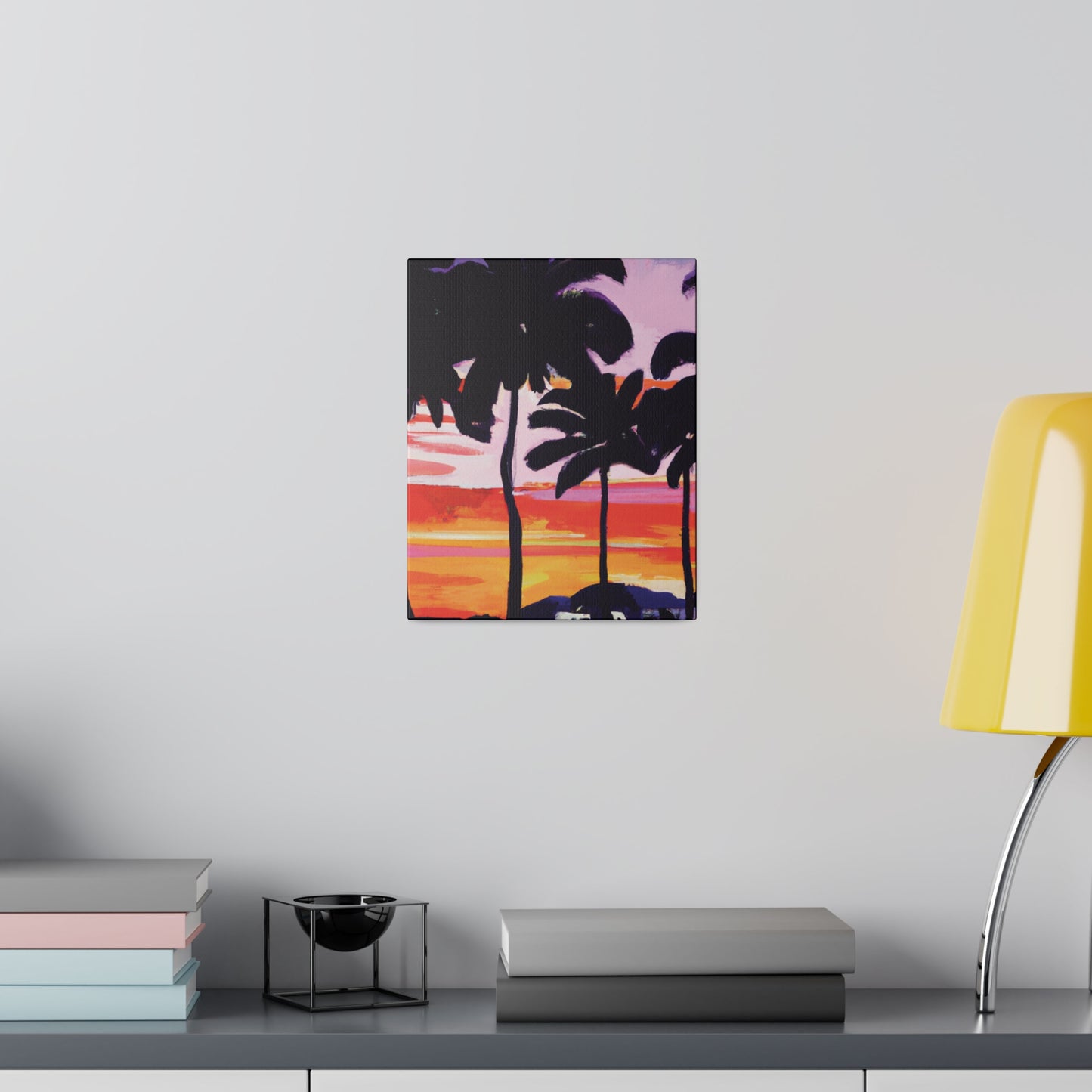 2948T - Miami Beach Sunset Painting Print | Miami | Beach | Sunset | Poster | Home Decor | Wall Art | Canvas