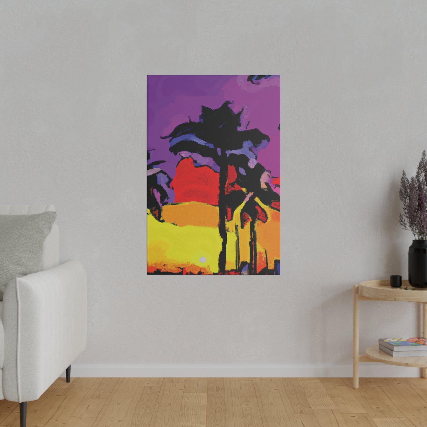 4854H - Miami Beach Sunset Painting Print | Miami | Beach | Sunset | Poster | Home Decor | Wall Art | Canvas