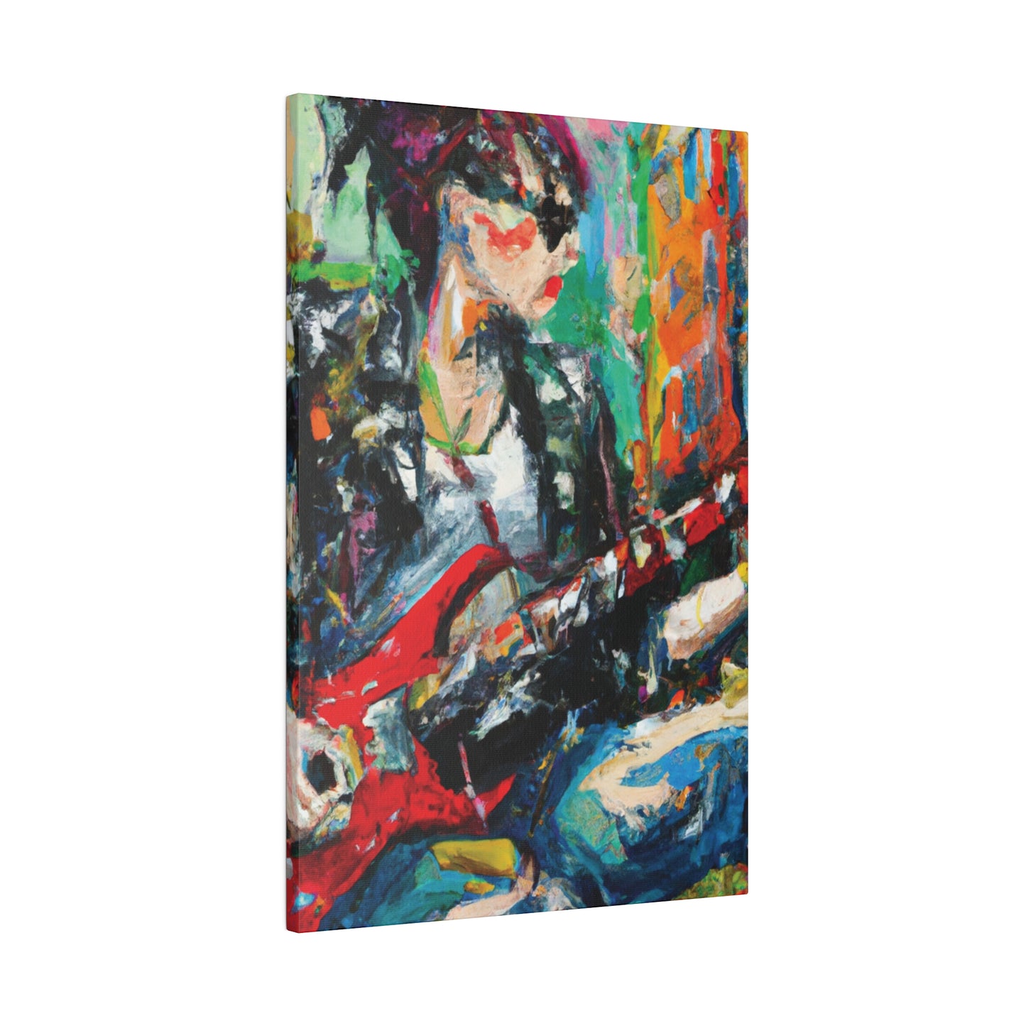 8390L - Rockstar Oil Painting Style Print | Poster | Home Decor | Wall Art | Music Art | Canvas