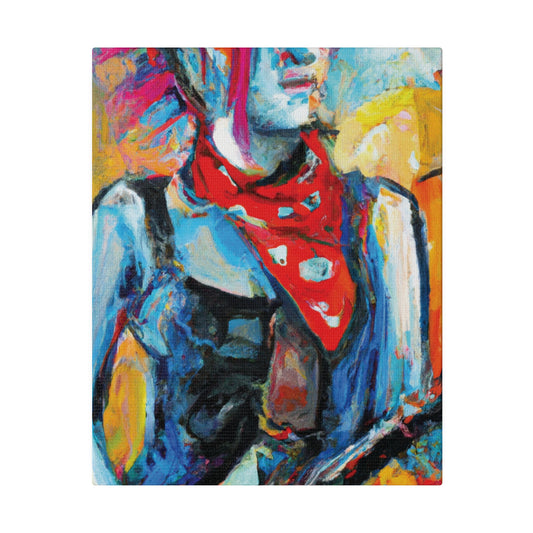 7372P - Rockstar Oil Painting Style Print | Poster | Home Decor | Wall Art | Music Art | Canvas