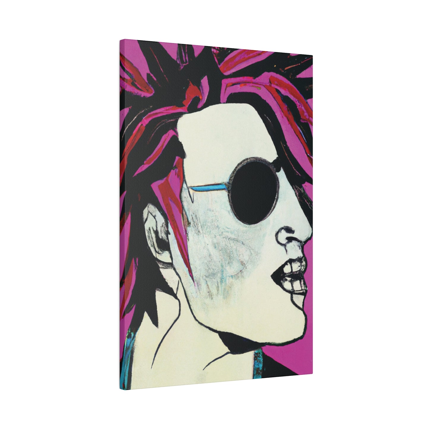 8159X - Rockstar Painting Print | Face | Abstract | Poster | Home Decor | Wall Art | Music Art | Canvas