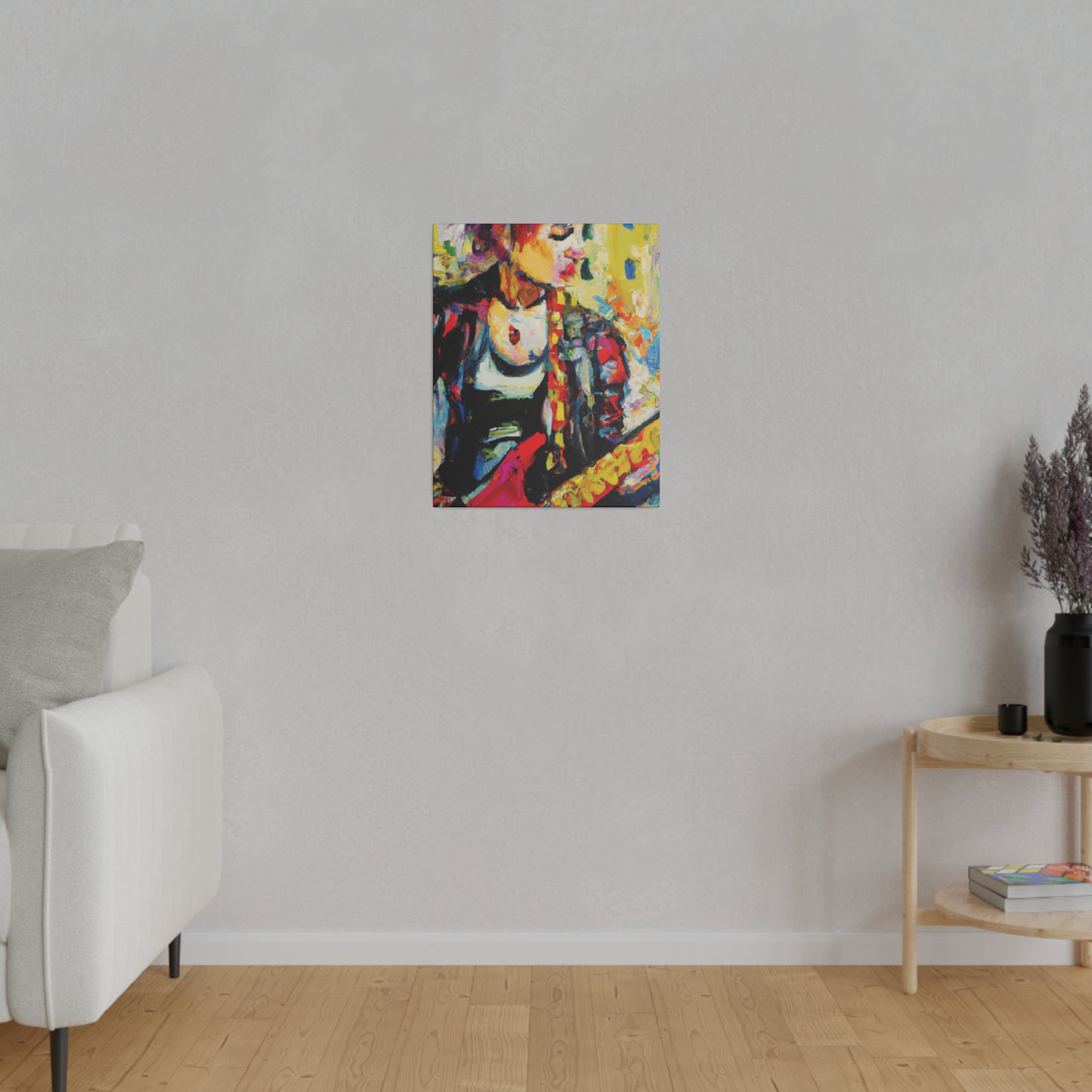 8768U - Rockstar Oil Painting Style Print | Poster | Home Decor | Wall Art | Music Art | Canvas