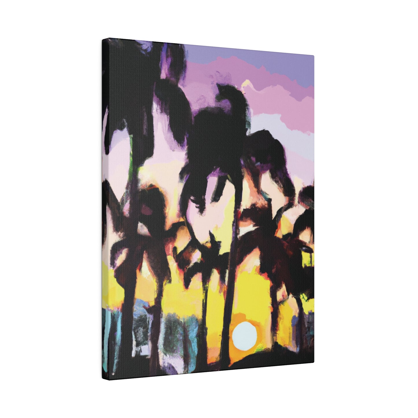 5231Y - Miami Beach Sunset Painting Print | Miami | Beach | Sunset | Poster | Home Decor | Wall Art | Canvas