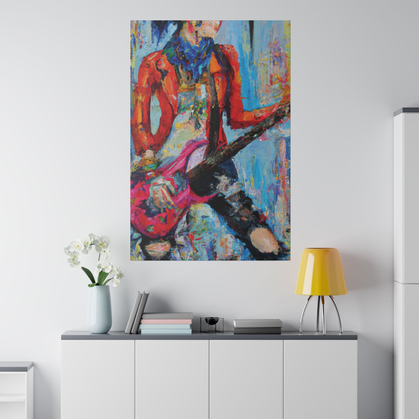 3189X - Rockstar Oil Painting Style Print | Poster | Home Decor | Wall Art | Music Art | Canvas