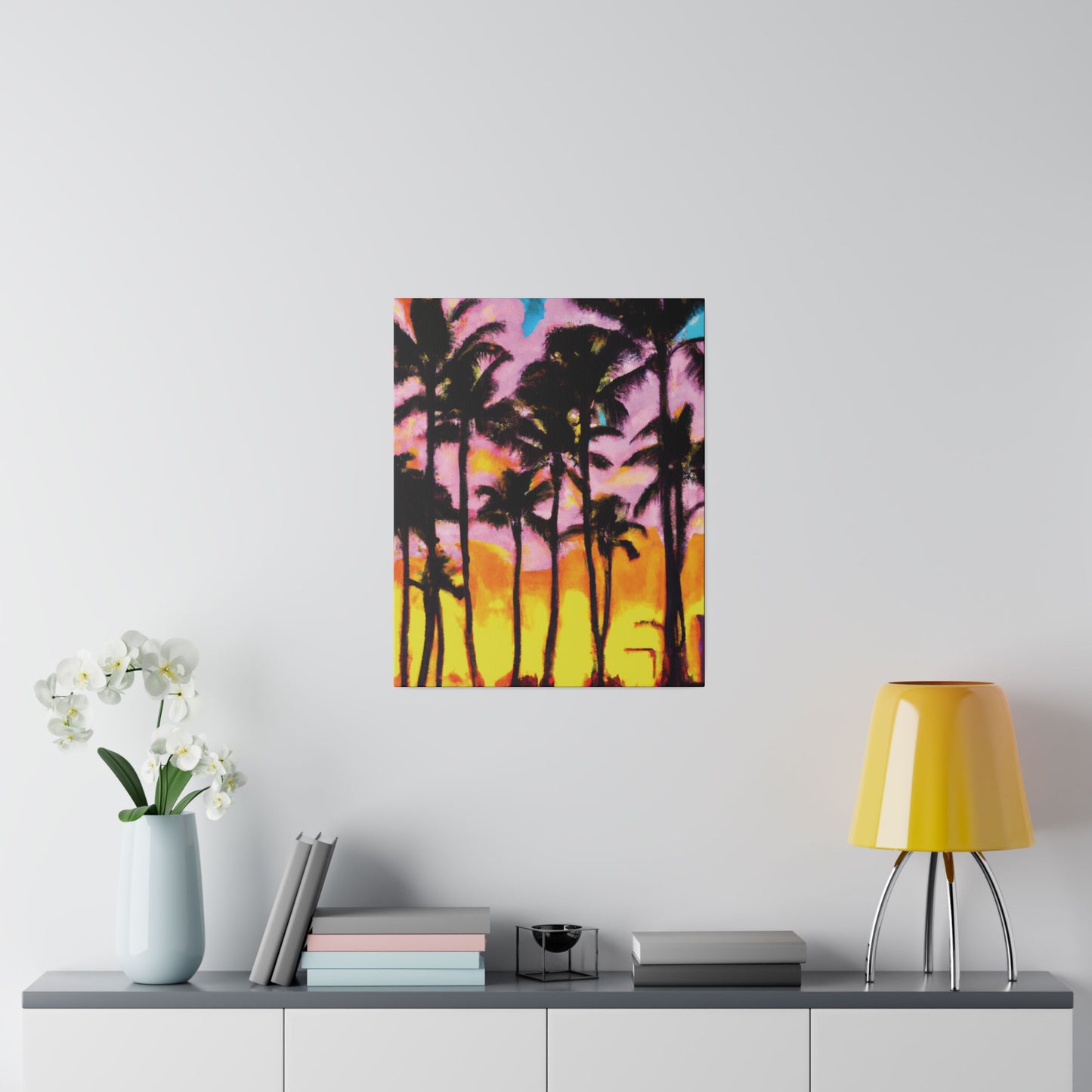 6202Q - Miami Beach Sunset Painting Print | Miami | Beach | Sunset | Poster | Home Decor | Wall Art | Canvas