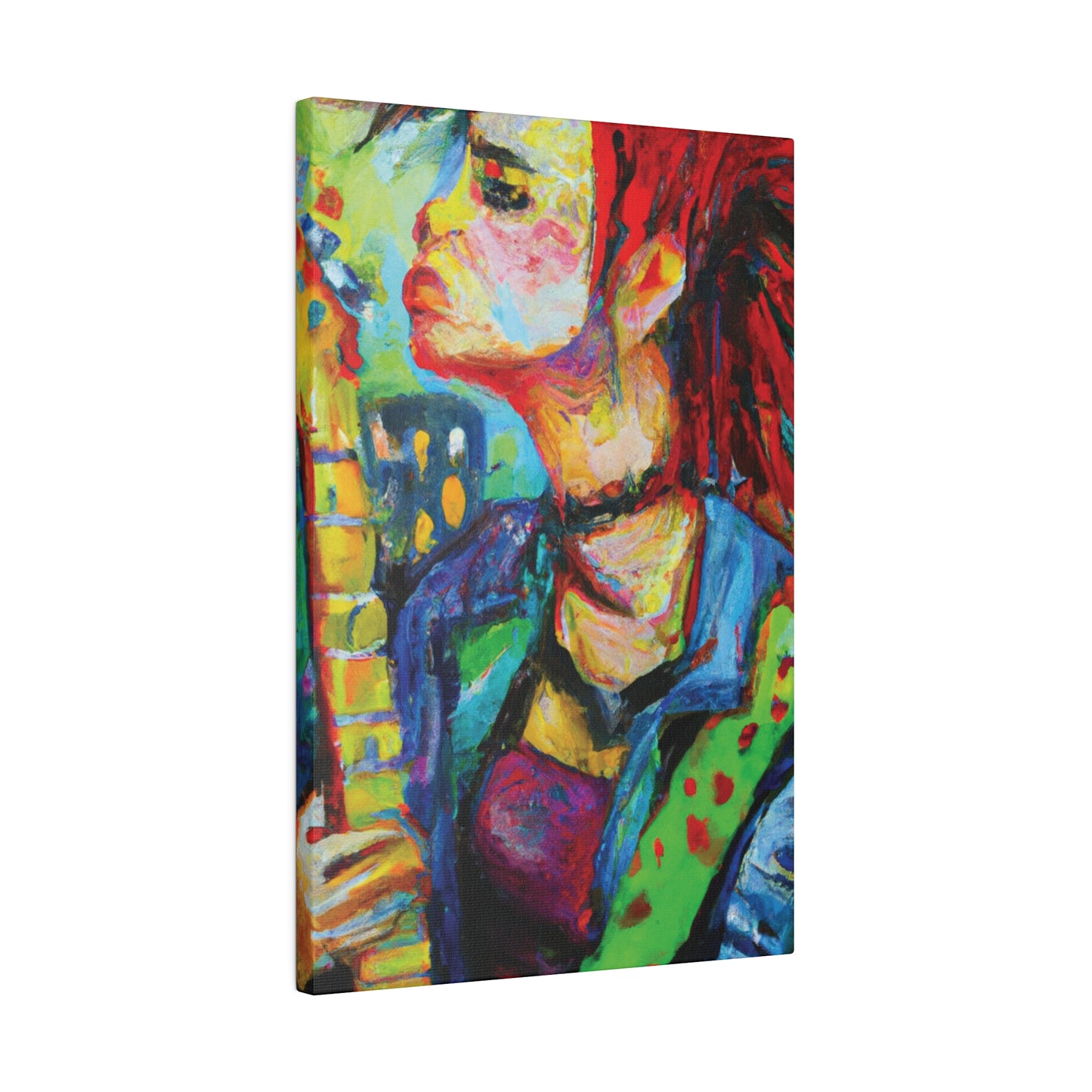 4898X - Rockstar Oil Painting Style Print | Poster | Home Decor | Wall Art | Music Art | Canvas