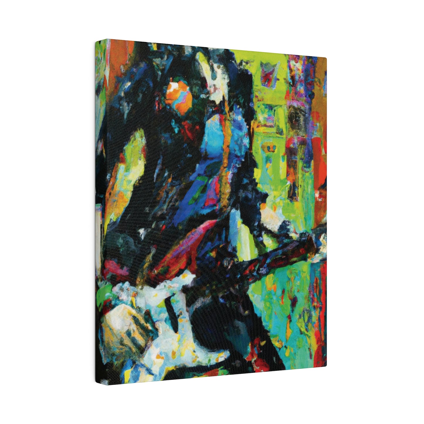 2760G - Rockstar Oil Painting Style Print | Poster | Home Decor | Wall Art | Music Art | Canvas